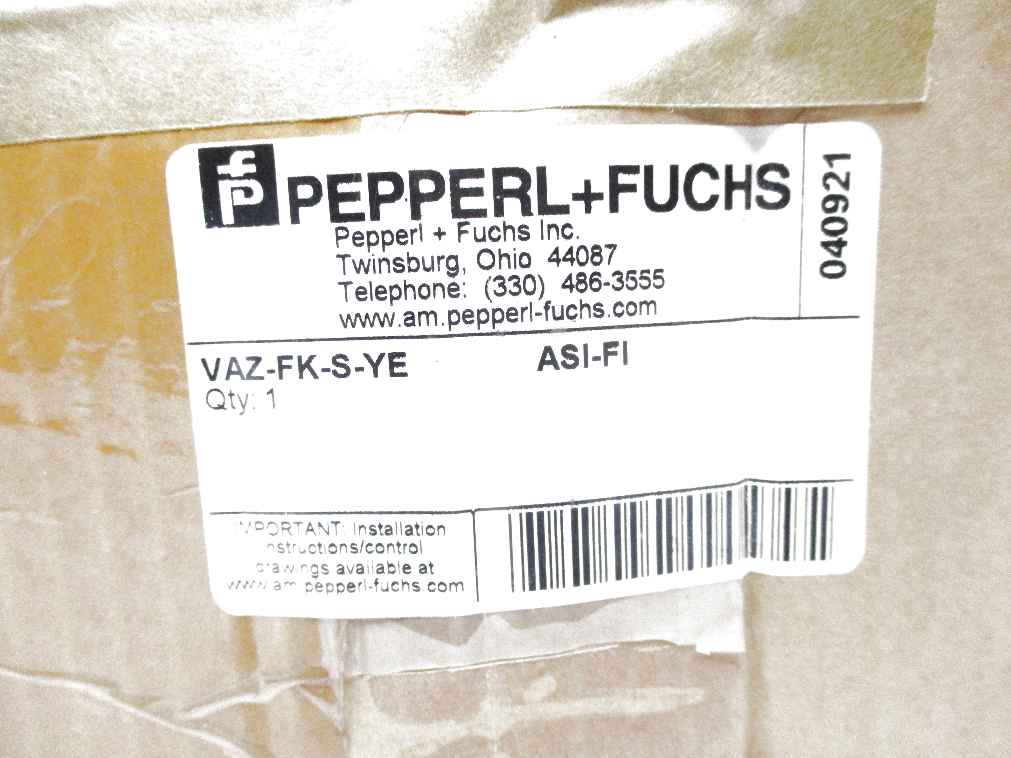 PEPPERL+FUCHS VAZ-FK-S-YE NSMP