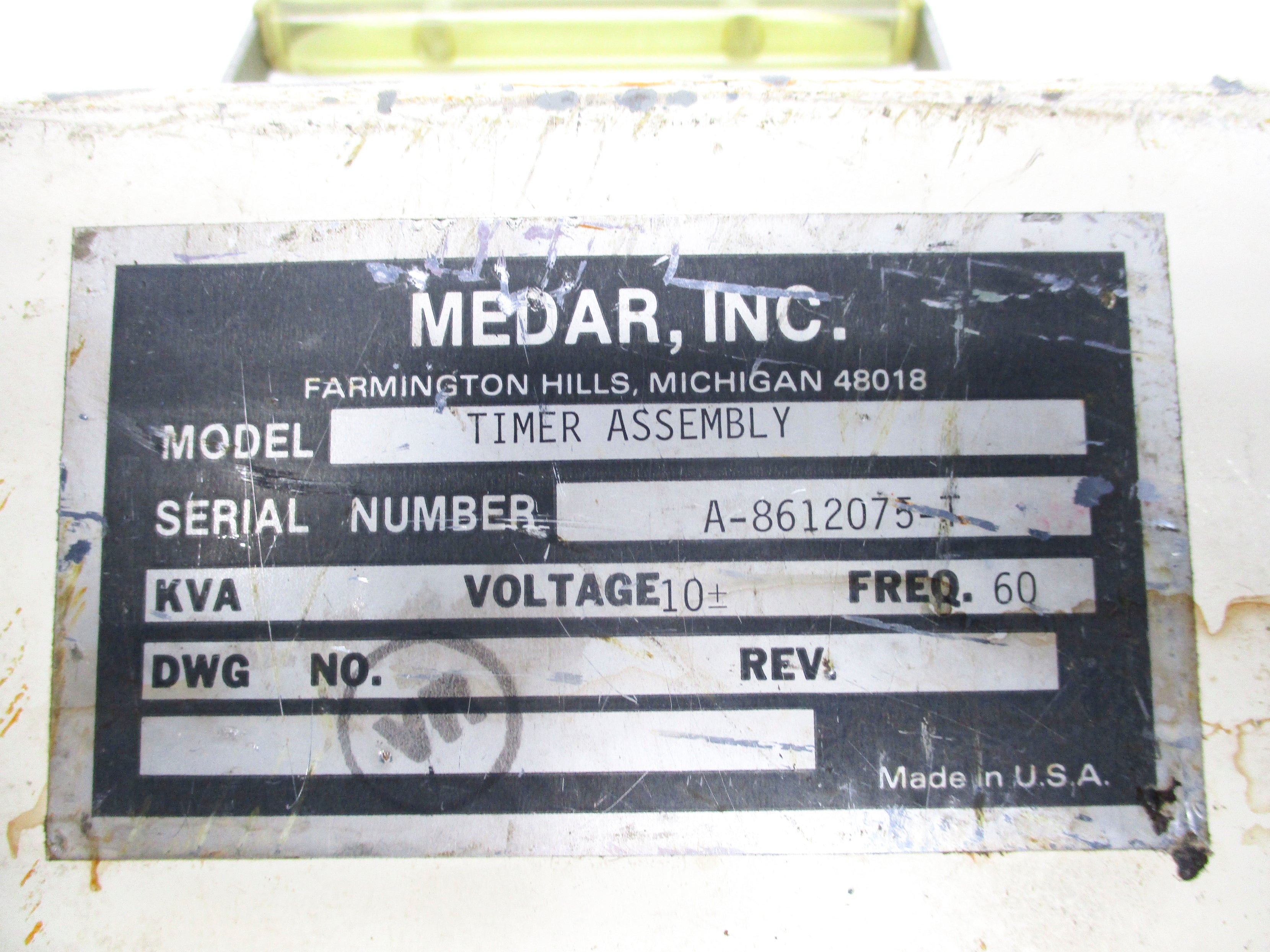MEDAR TIMER ASSEMBLY REMAN