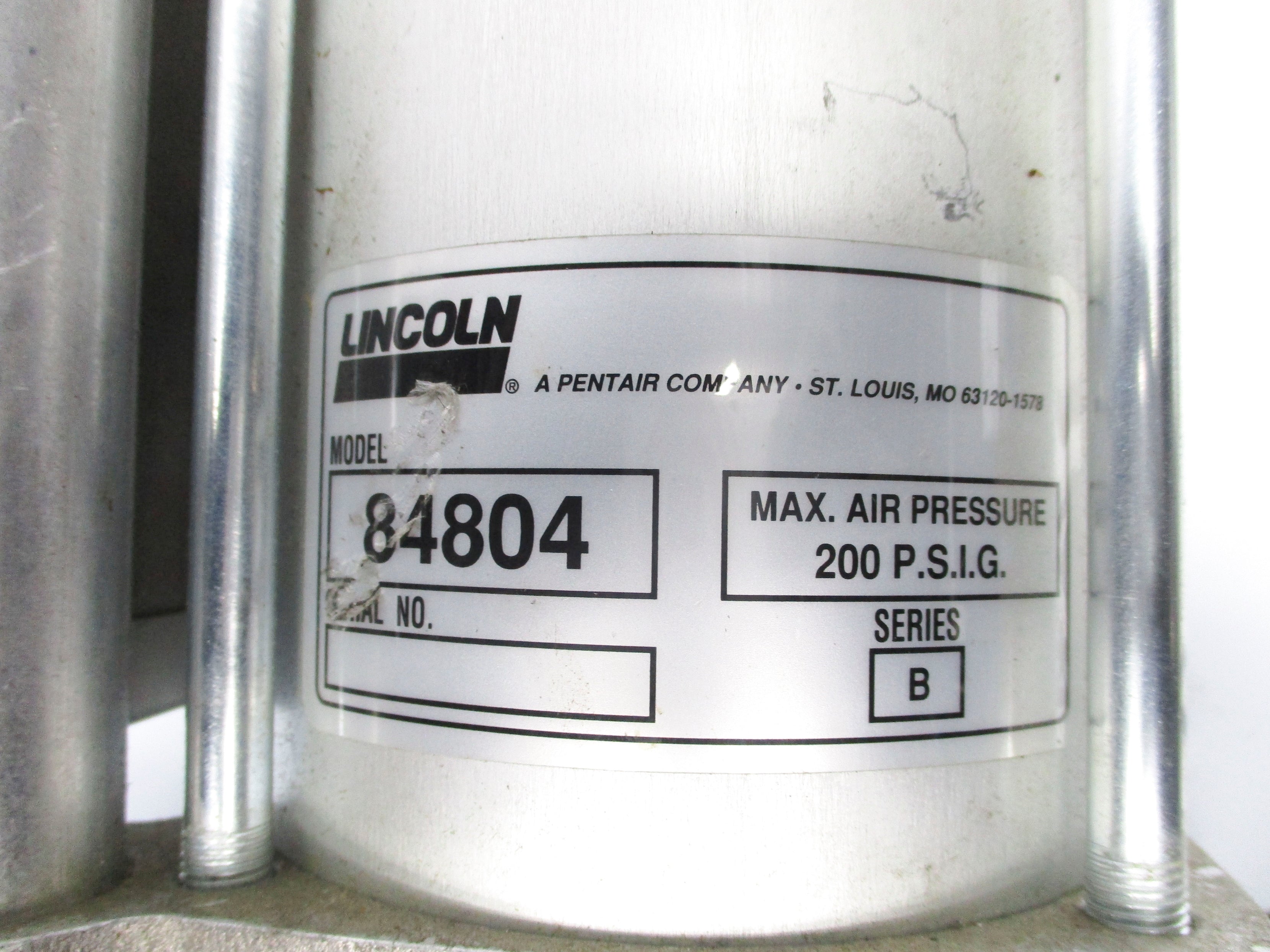 LINCOLN 84804 SER. B 200 PSIG (AS PICTURED) UNMP