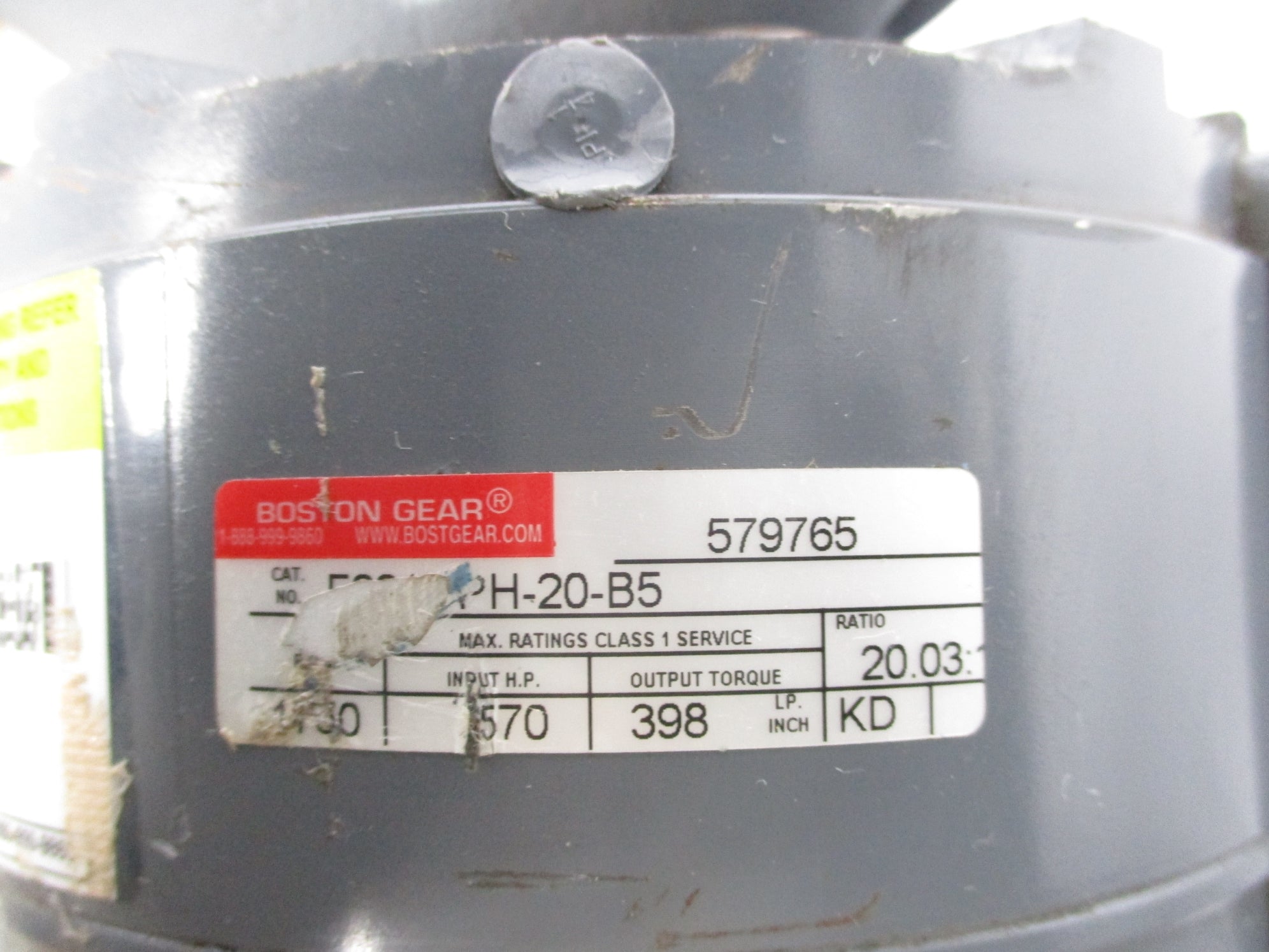 BOSTON GEAR F221DPH-20-B5 579765 UNMP