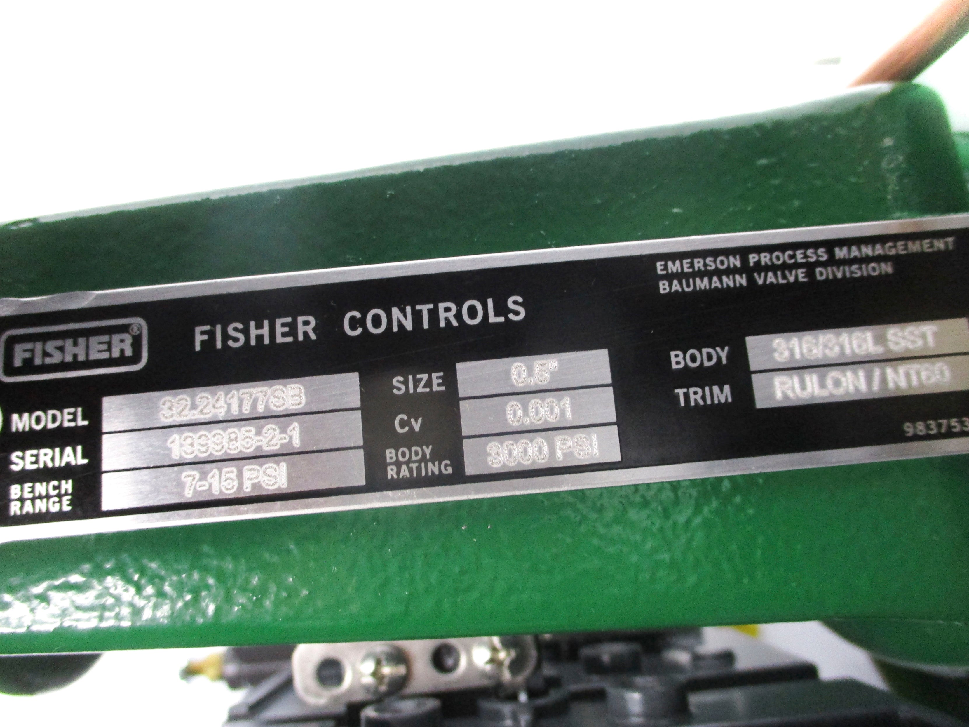FISHER DVC2000 32.24177SB 3000 PSI NSMP