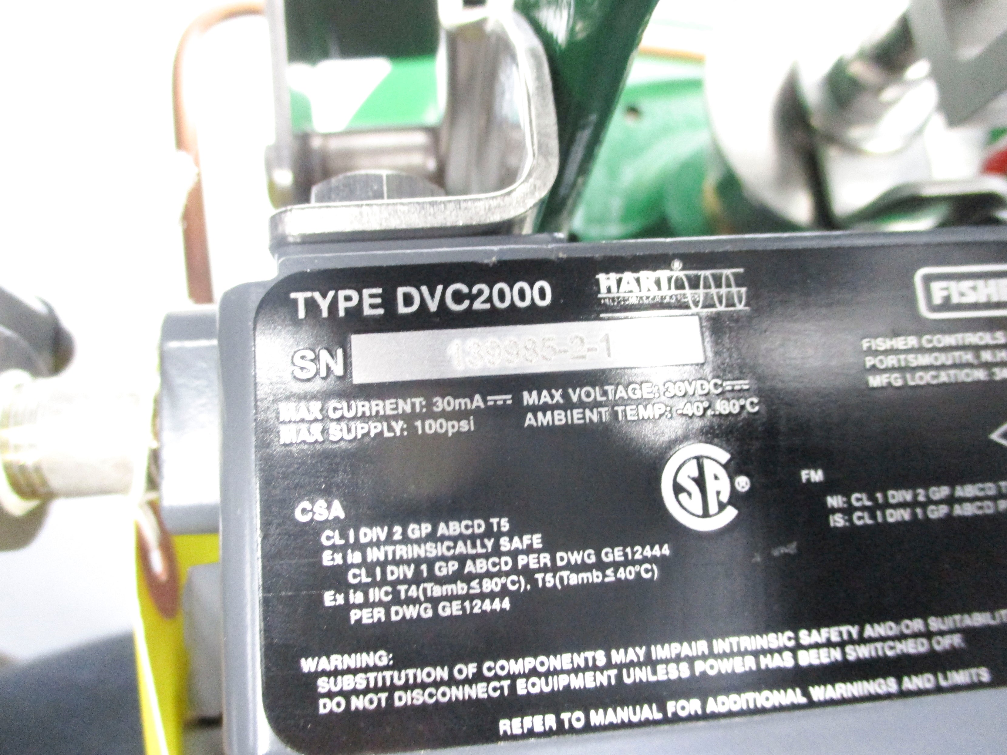 FISHER DVC2000 32.24177SB 3000 PSI NSMP