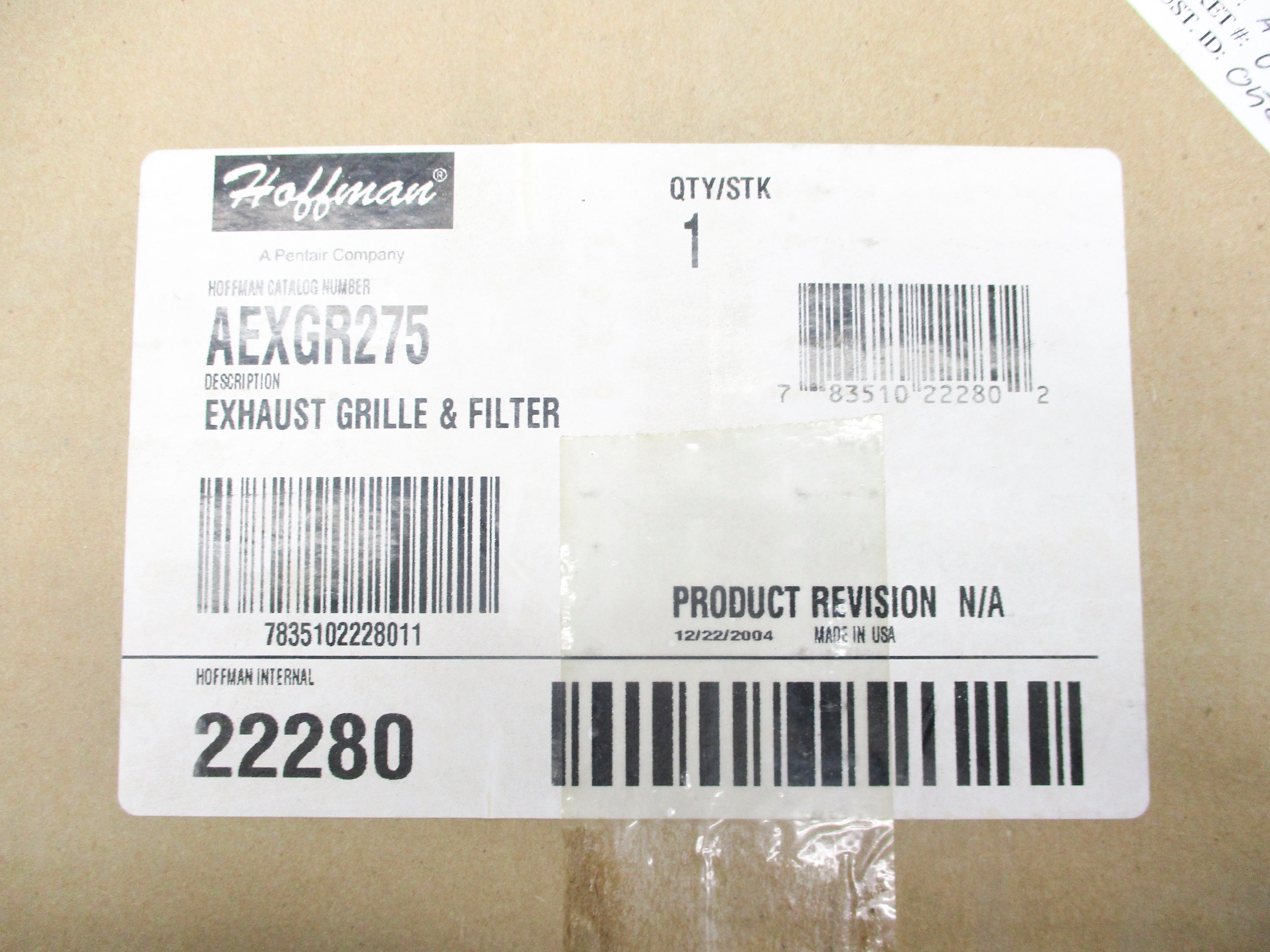 HOFFMAN AEXGR275 NSMP