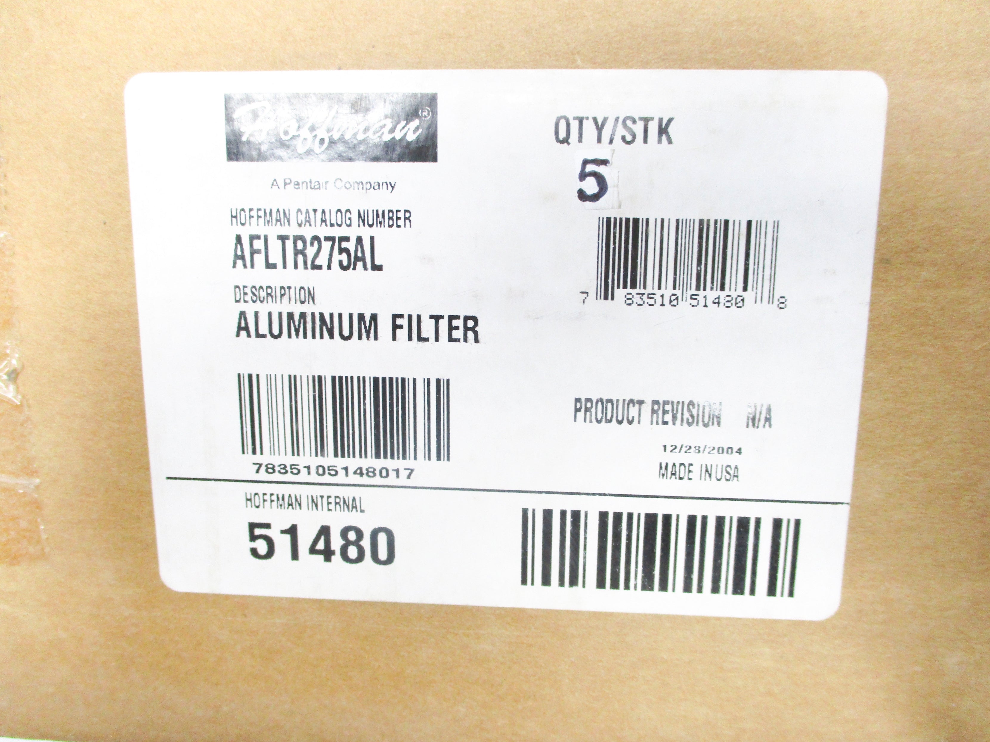 HOFFMAN AFLTR275AL (PKG OF 5) NSMP