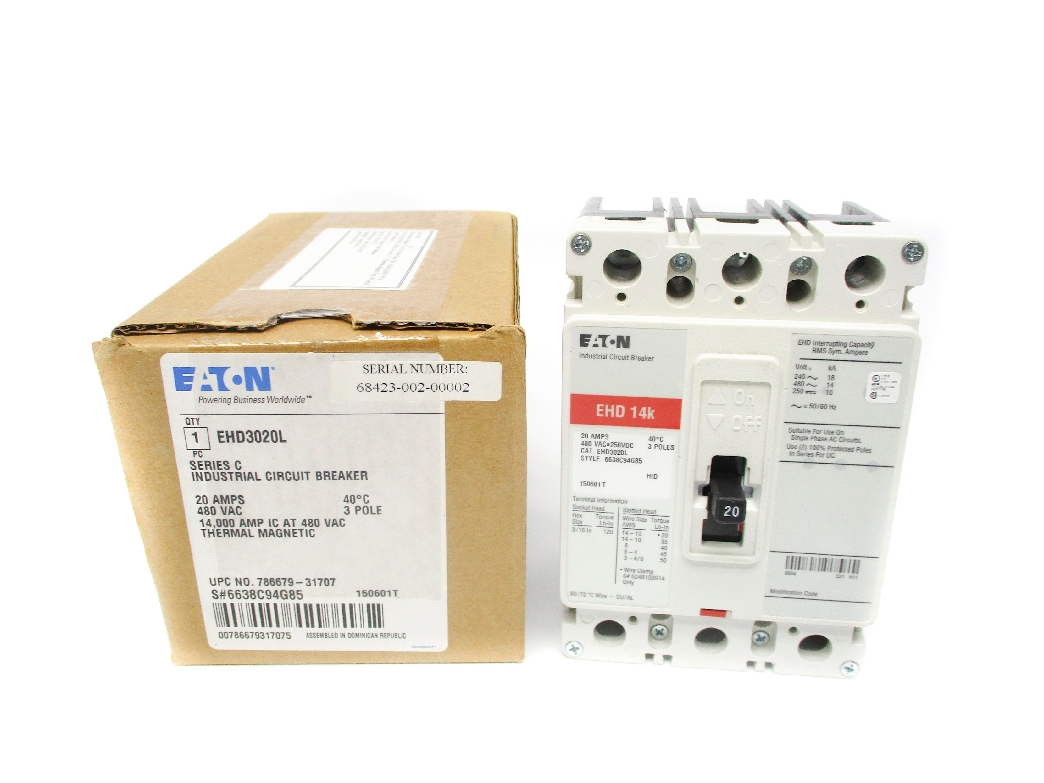 EATON EHD3020L SER. C 20A NSMP