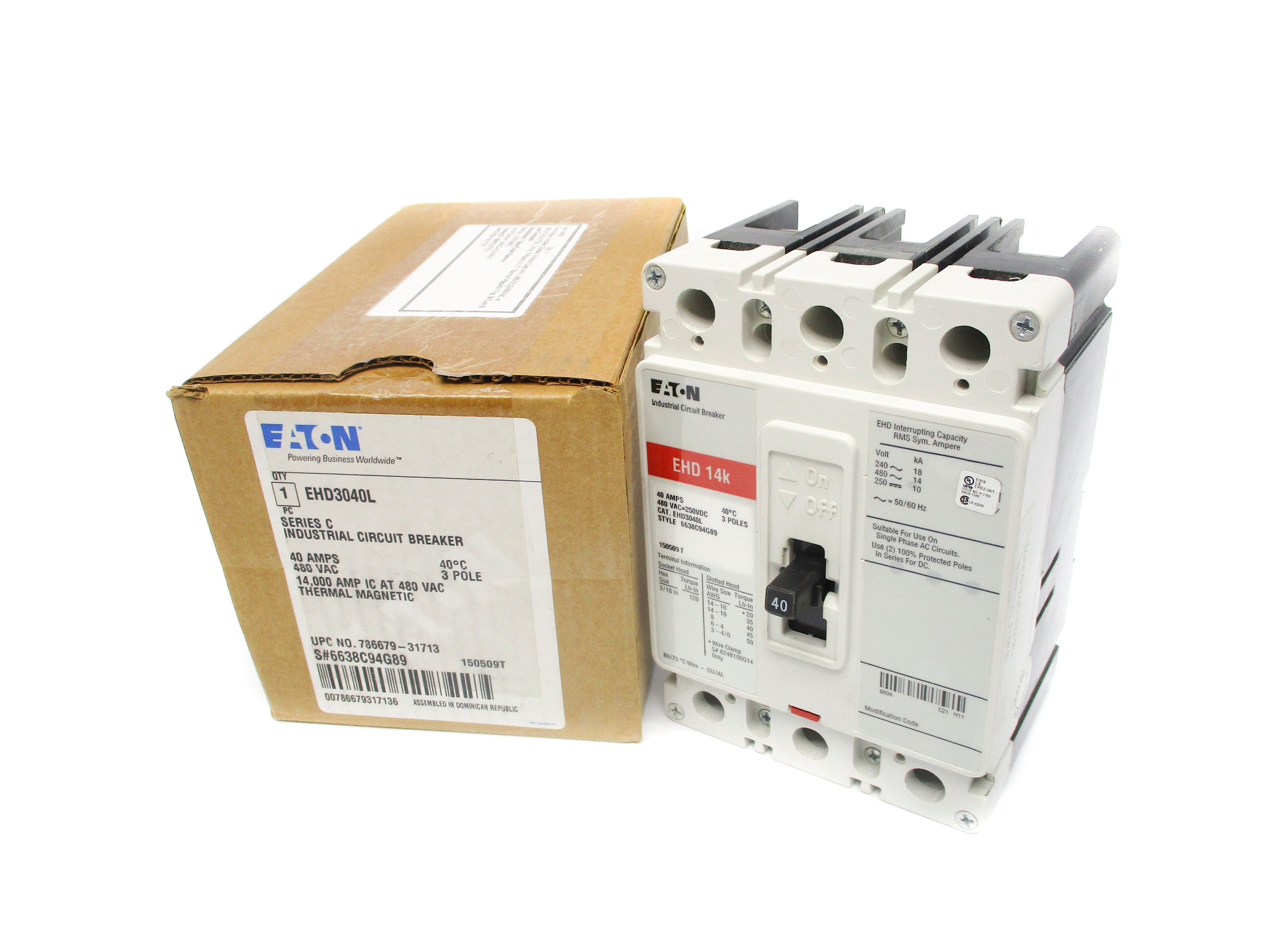 EATON EHD3040L SER. C 40A NSMP