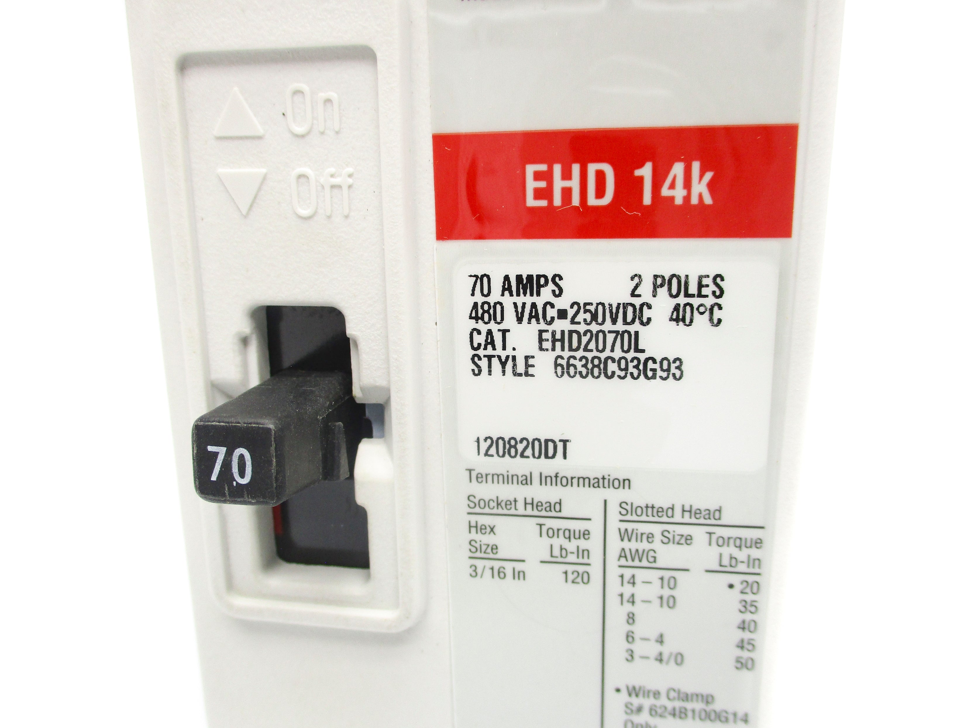 EATON EHD2070L SER. C 70A NSMP
