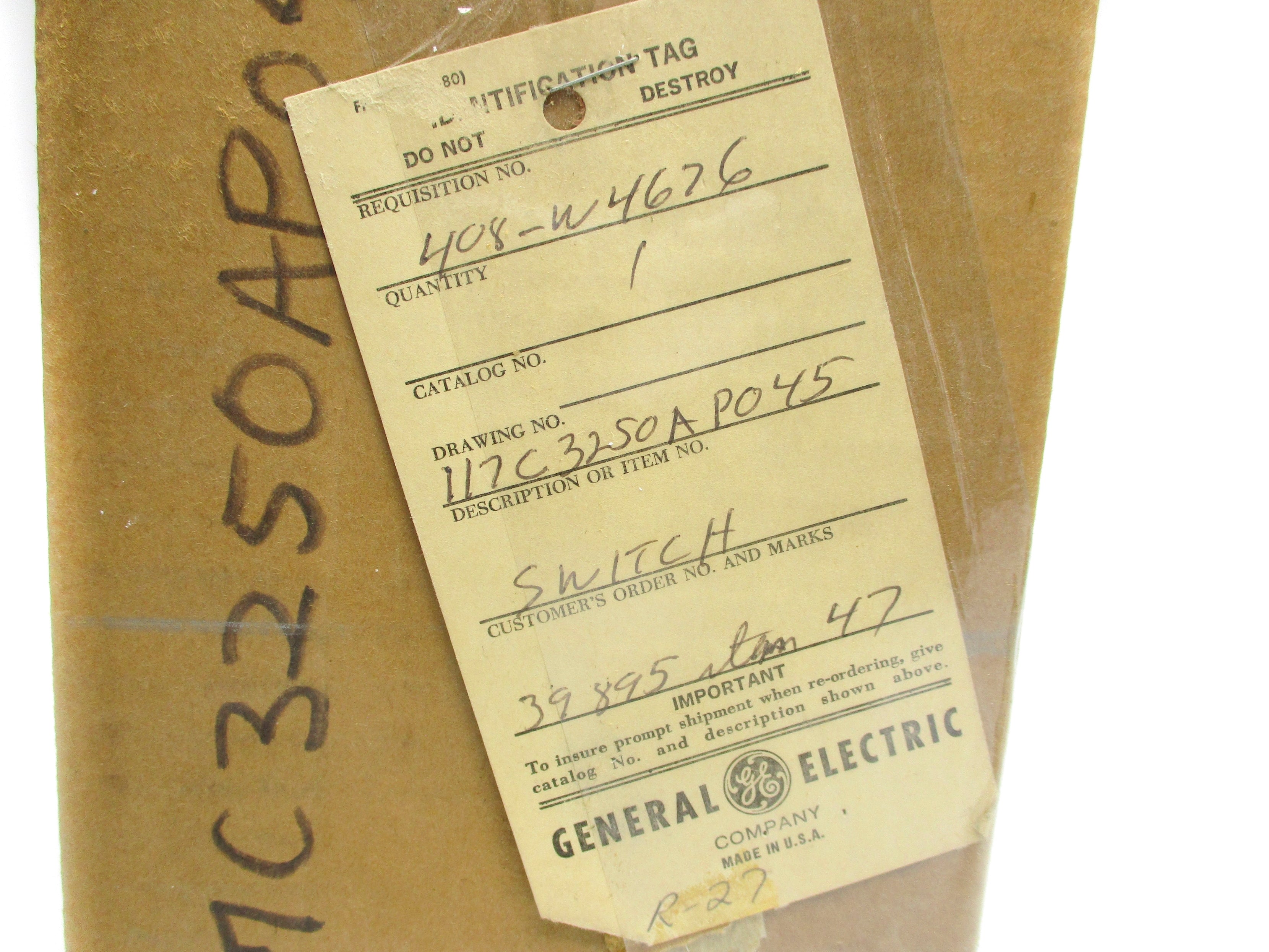 GENERAL ELECTRIC 16SB1UB2A75LSM2C15 NSMP