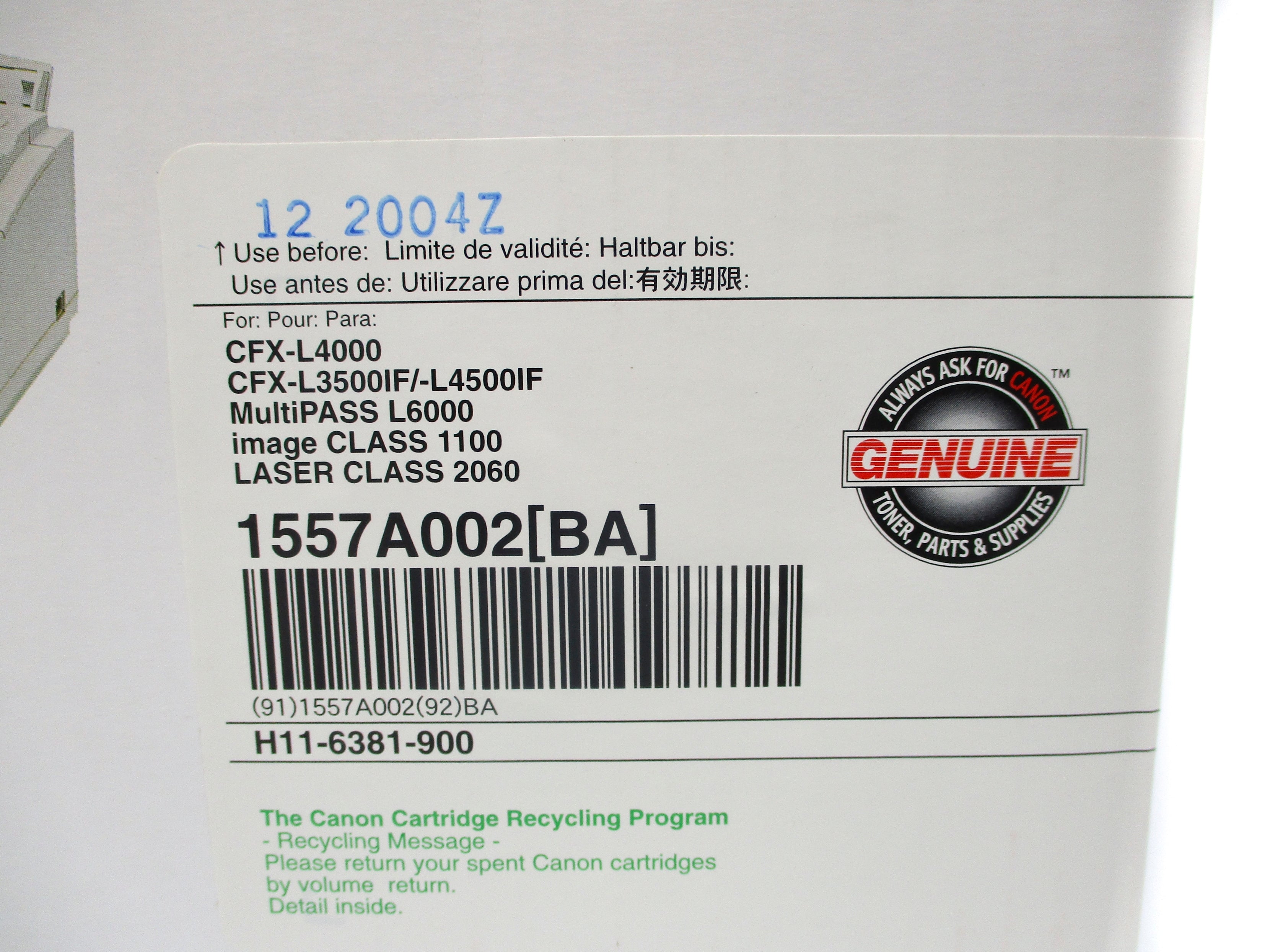 CANON FX3 1557A002[BA] H11-6381-900 NSFS