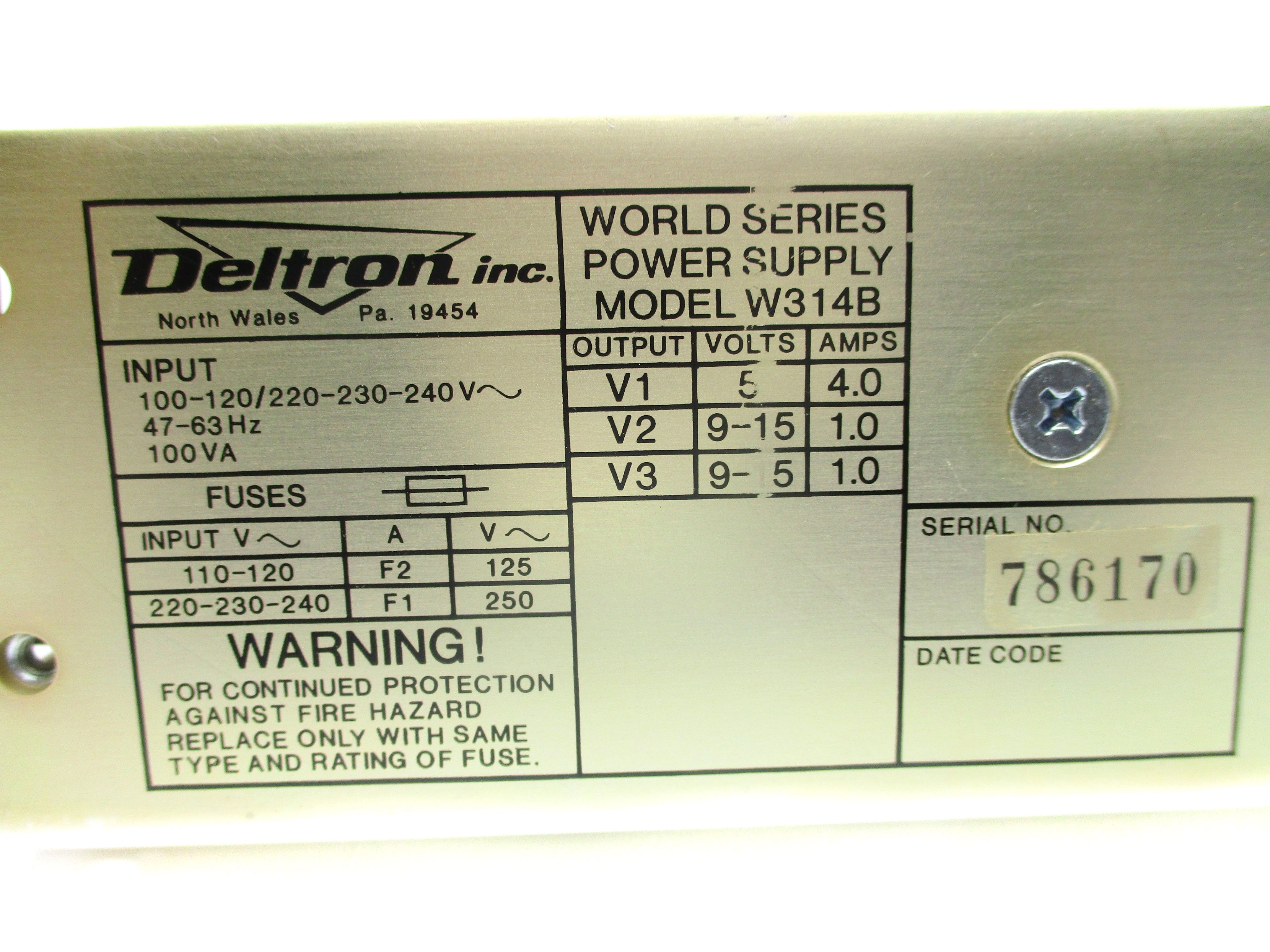 DELTRON W314B NSMP