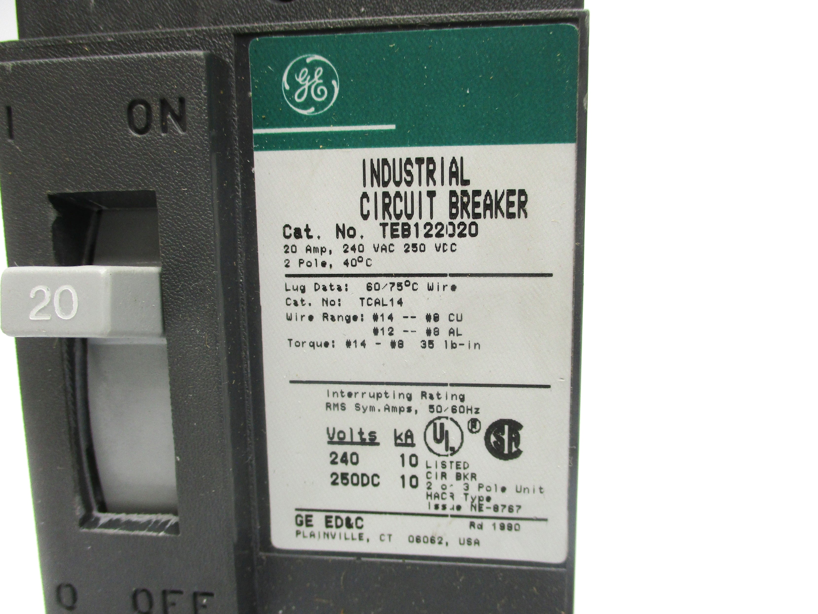 GENERAL ELECTRIC TEB122020WL 20A NSMP