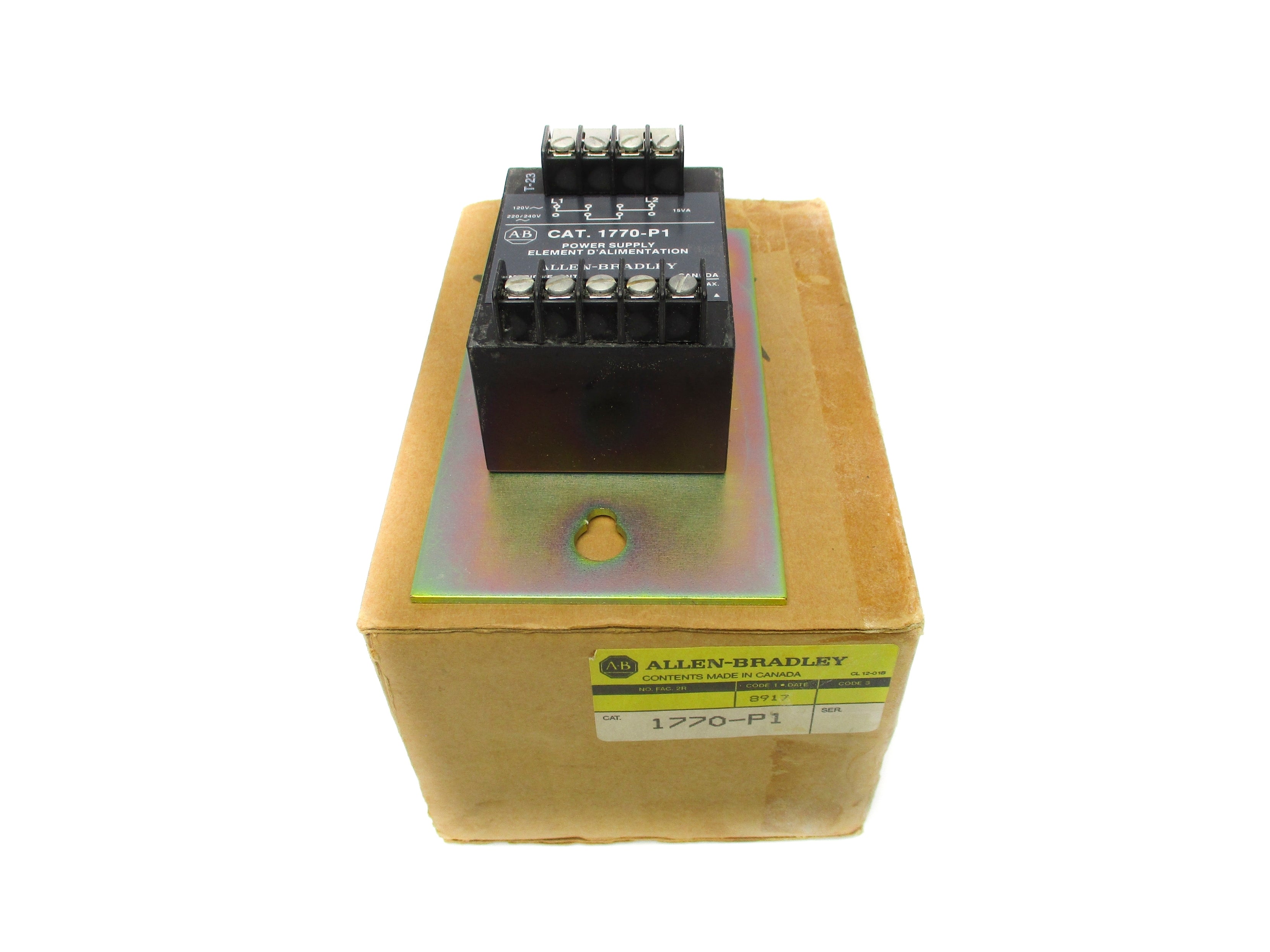 ALLEN BRADLEY 1770-P1 (BK/Y) NSMP