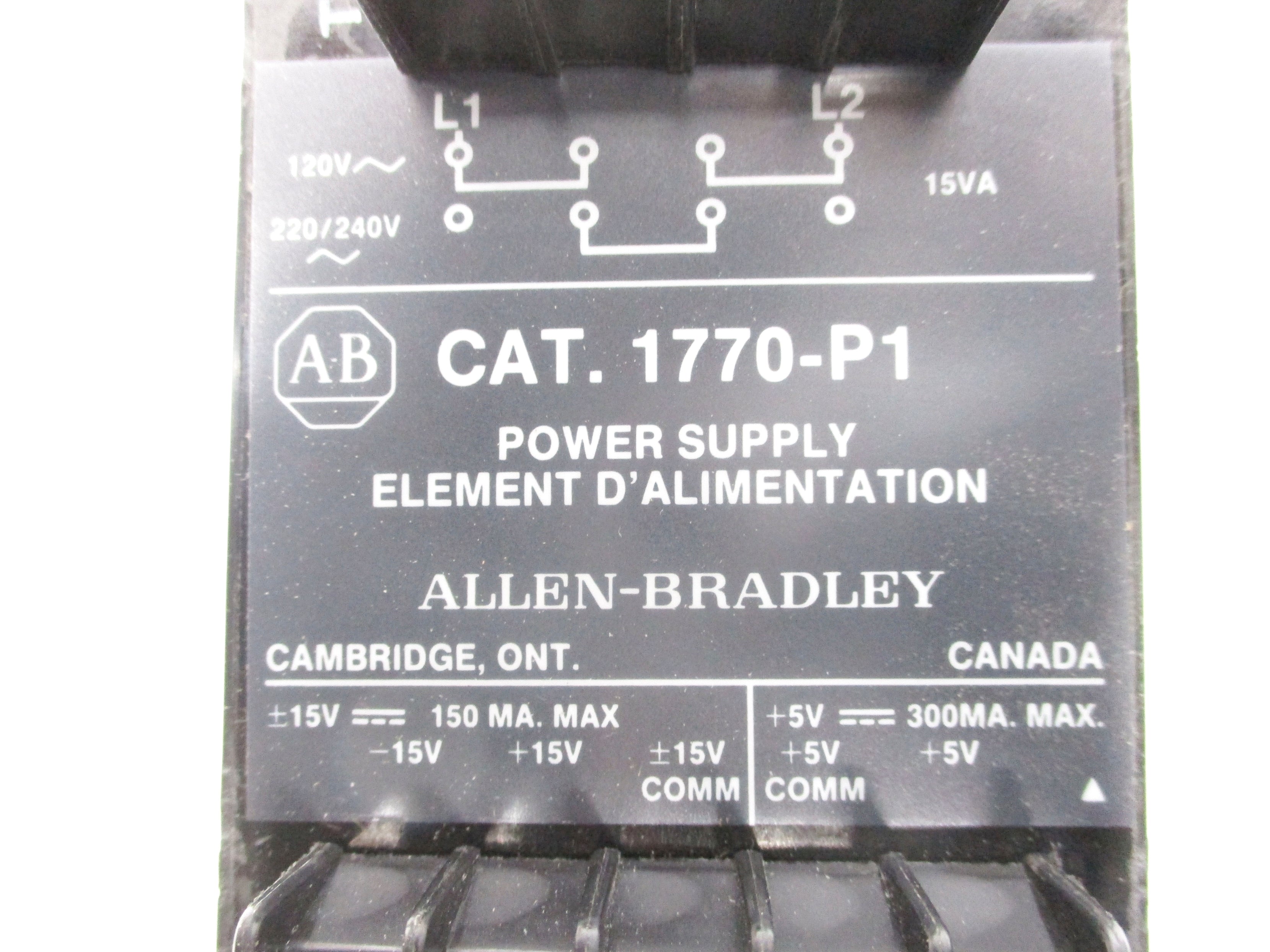 ALLEN BRADLEY 1770-P1 (BK/Y) NSMP