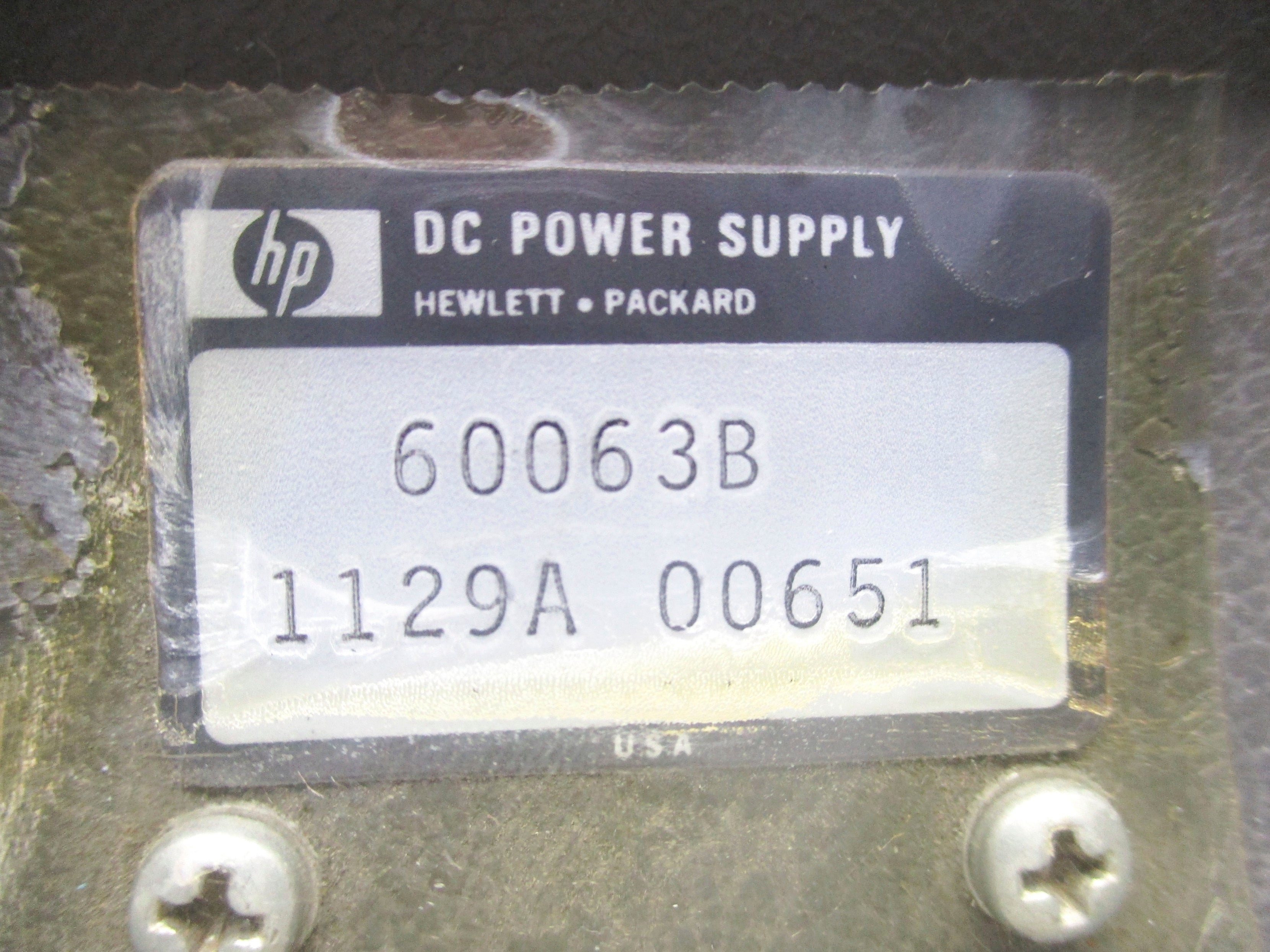 HEWLETT PACKARD 60063B 1129A 00651 NSNP