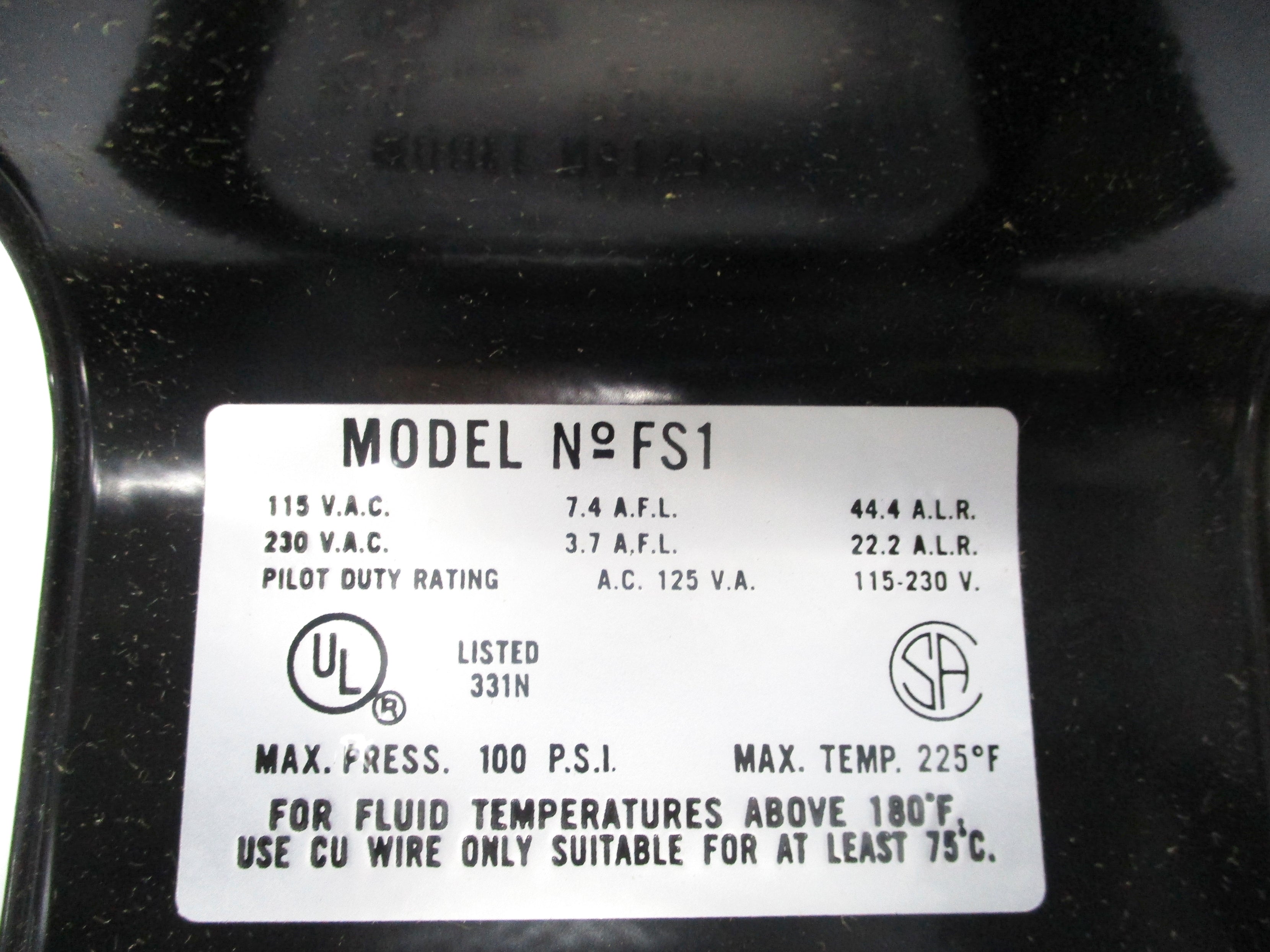 MCDONNELL & MILLER FS1 113200 115/230V 100PSI NSMP
