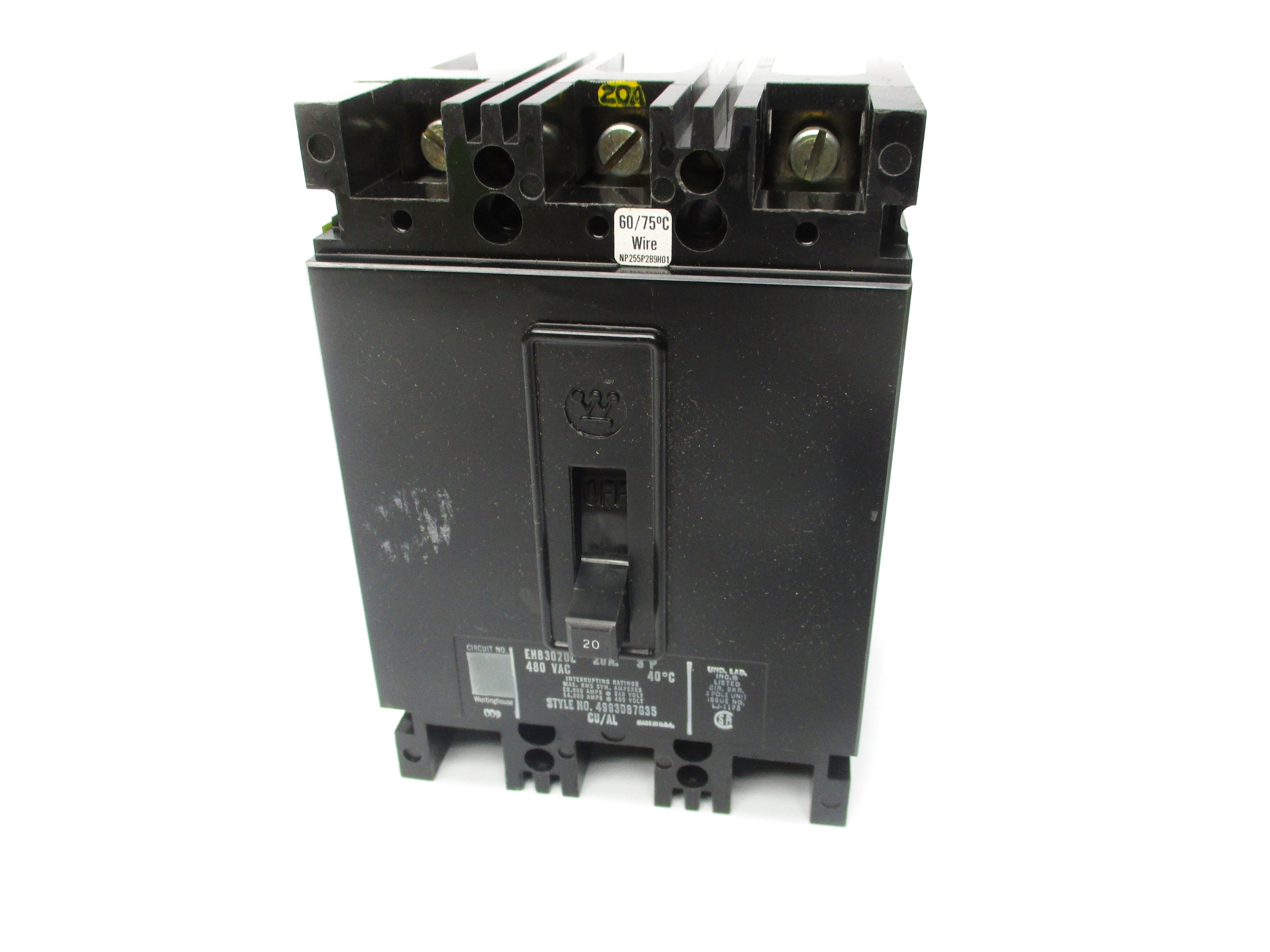 WESTINGHOUSE EHB3020L 20A NSMP