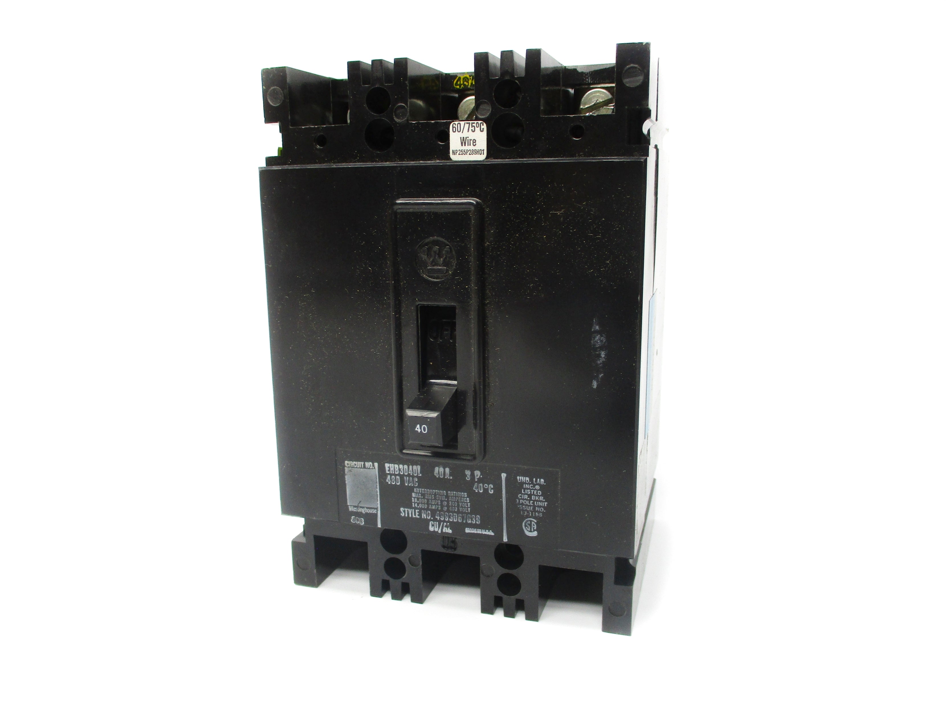 WESTINGHOUSE EHB3040L 40A NSMP