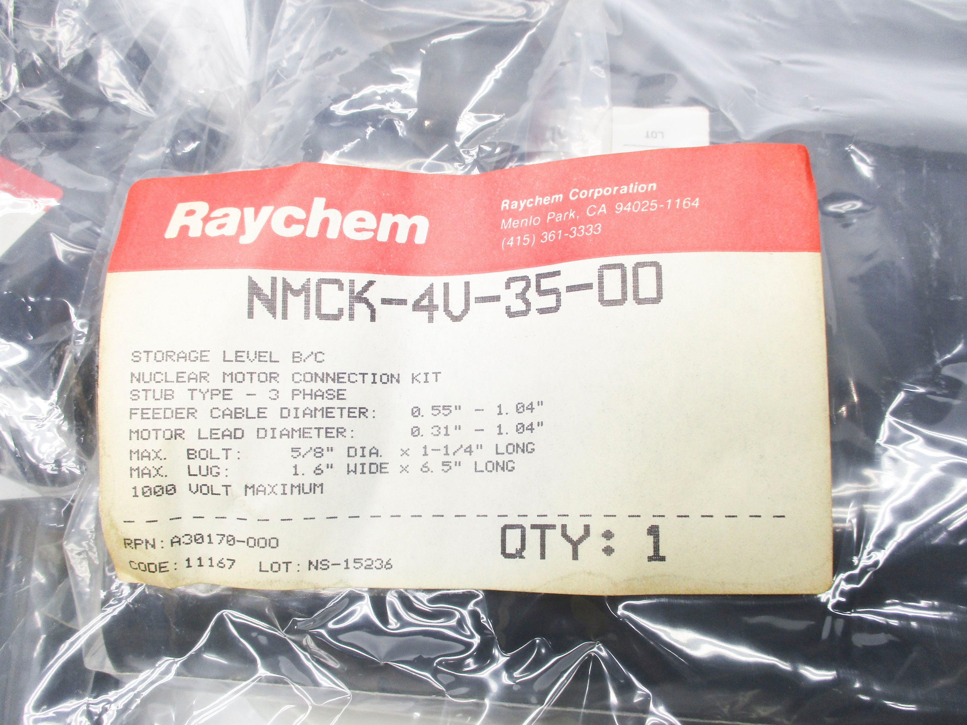 RAYCHEM NMCK-4V-35-00 NSMP