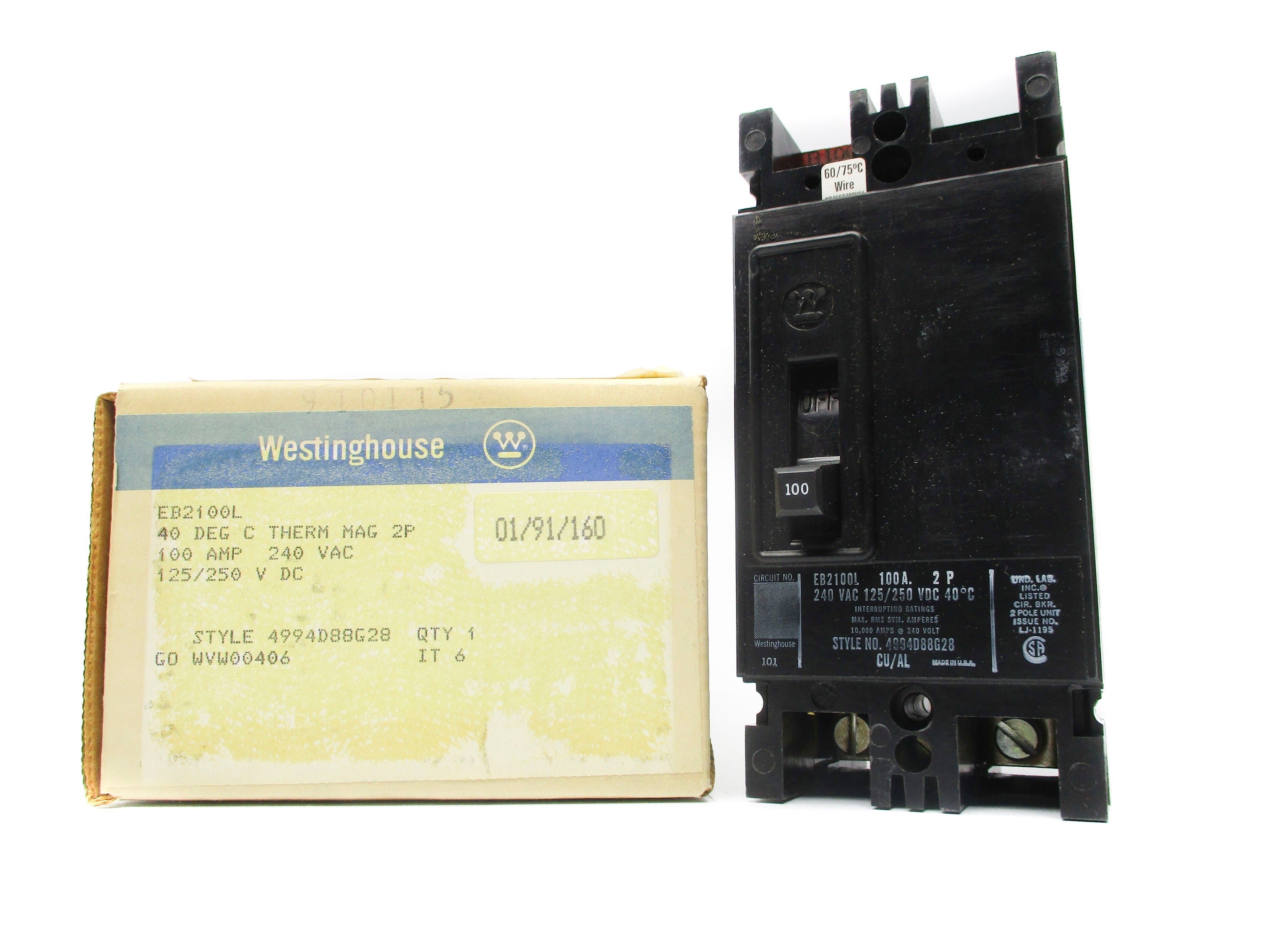 WESTINGHOUSE EB2100L 100A NSMP