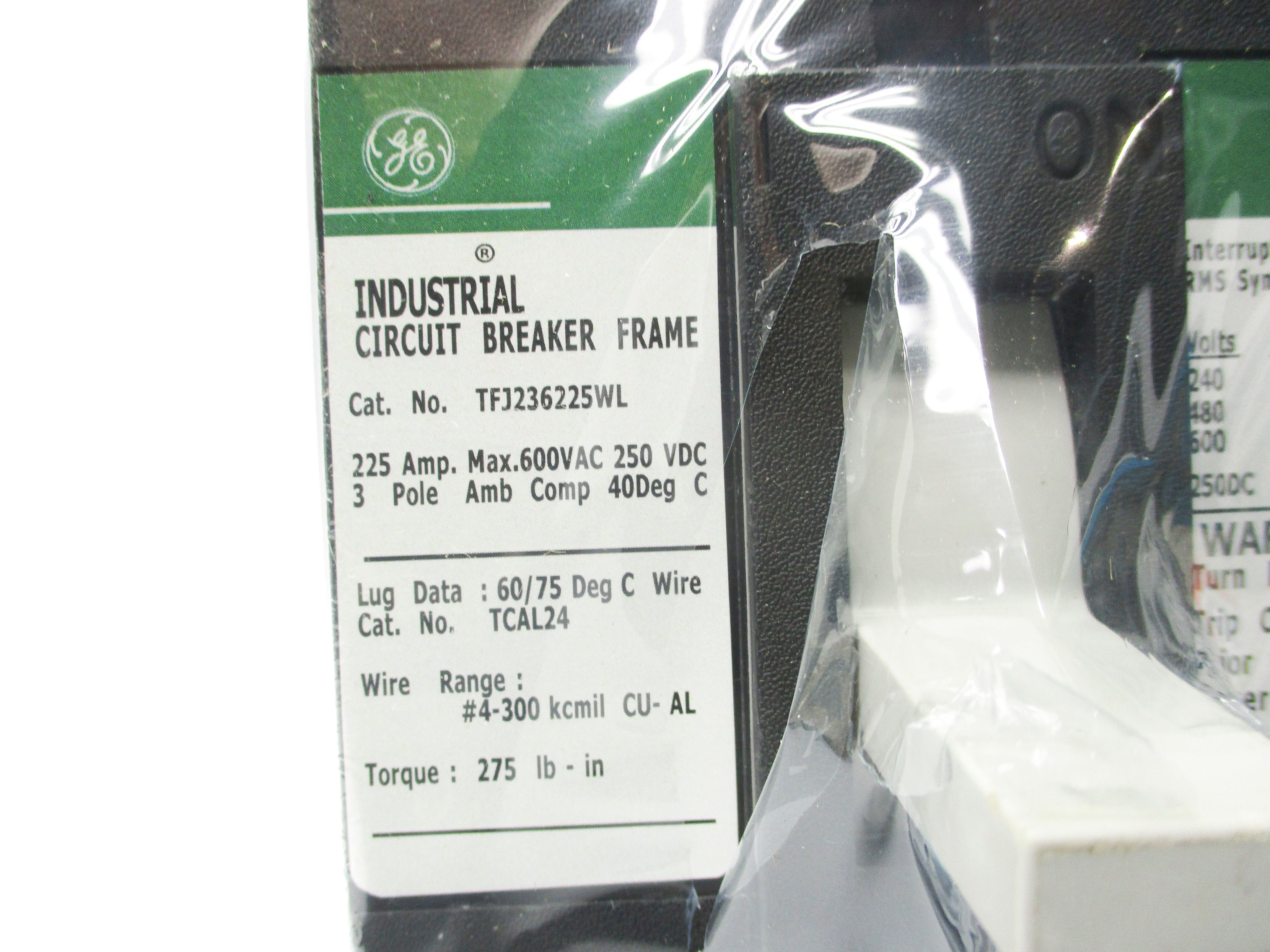 GENERAL ELECTRIC TFJ236225WL 225A NSNP
