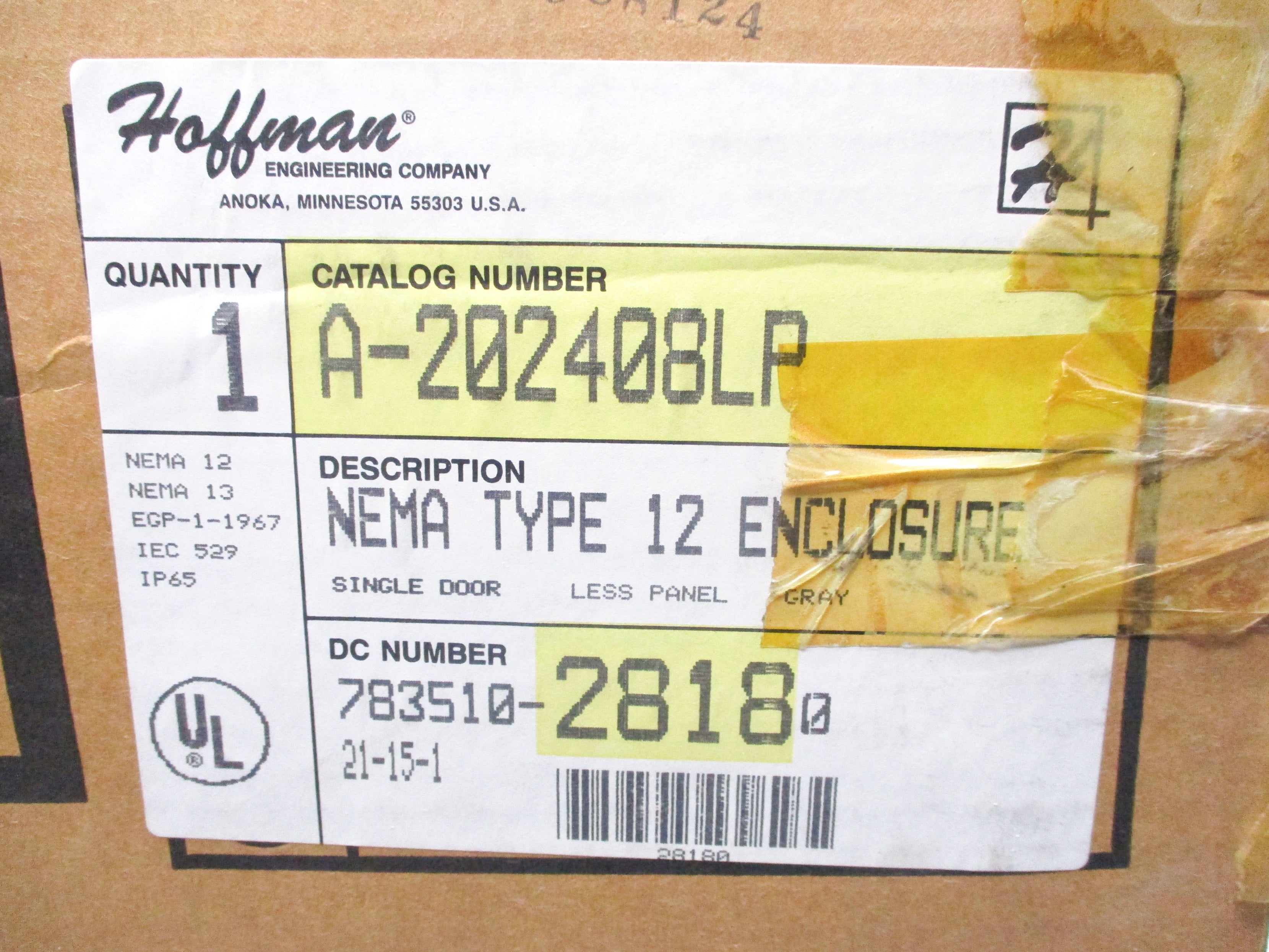 HOFFMAN A-202408LP NSMP