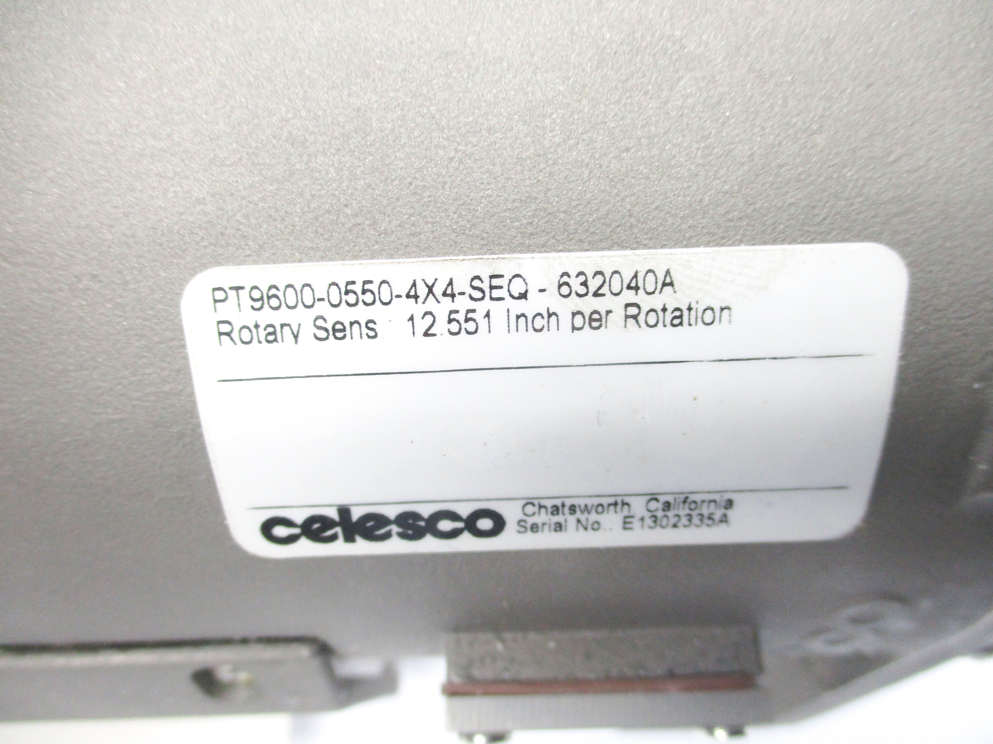 CELESCO PT9600-0550-4X4-SEQ-632040A NSMP