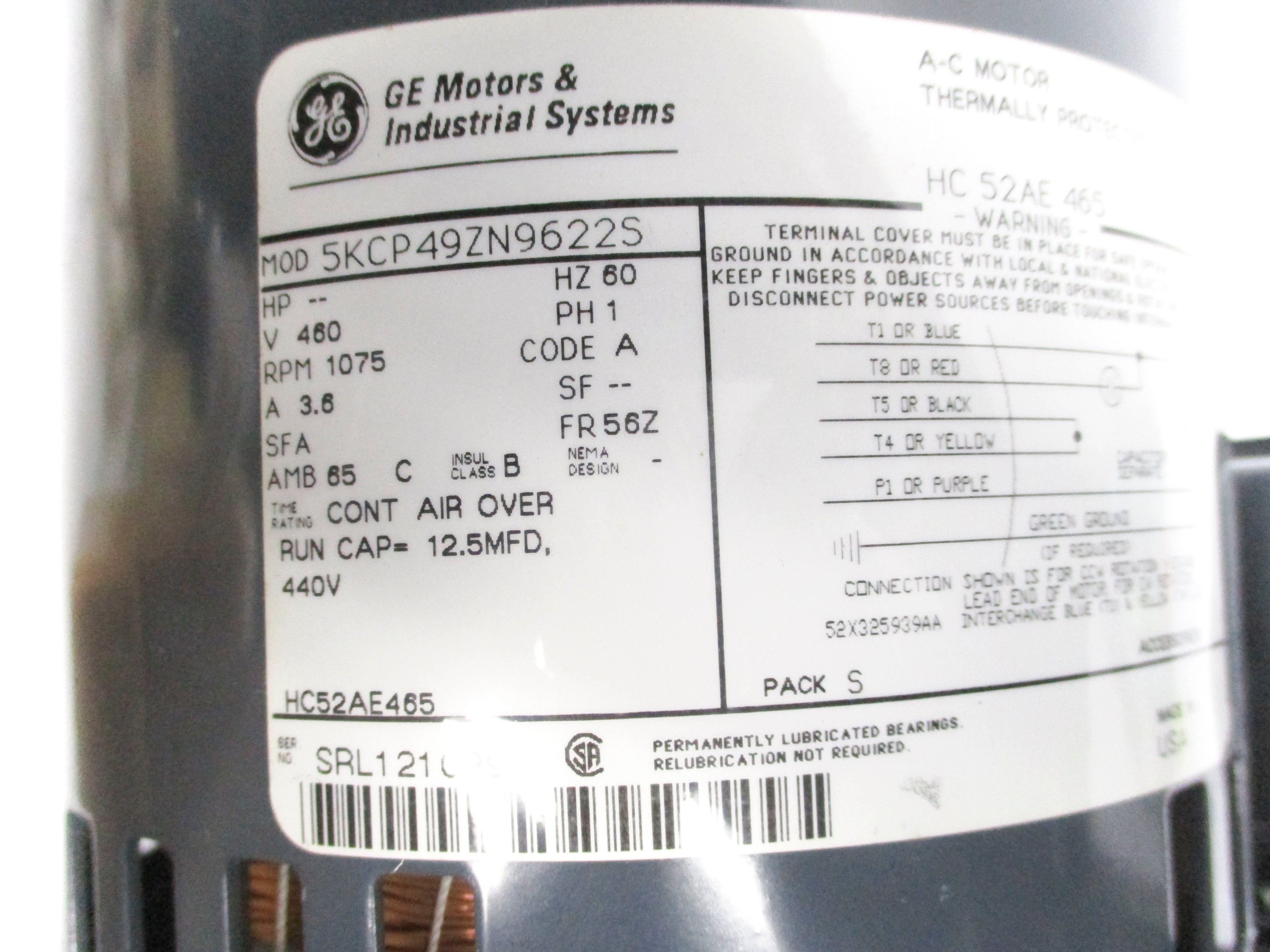 GENERAL ELECTRIC 5KCP49ZN9622S NSNP