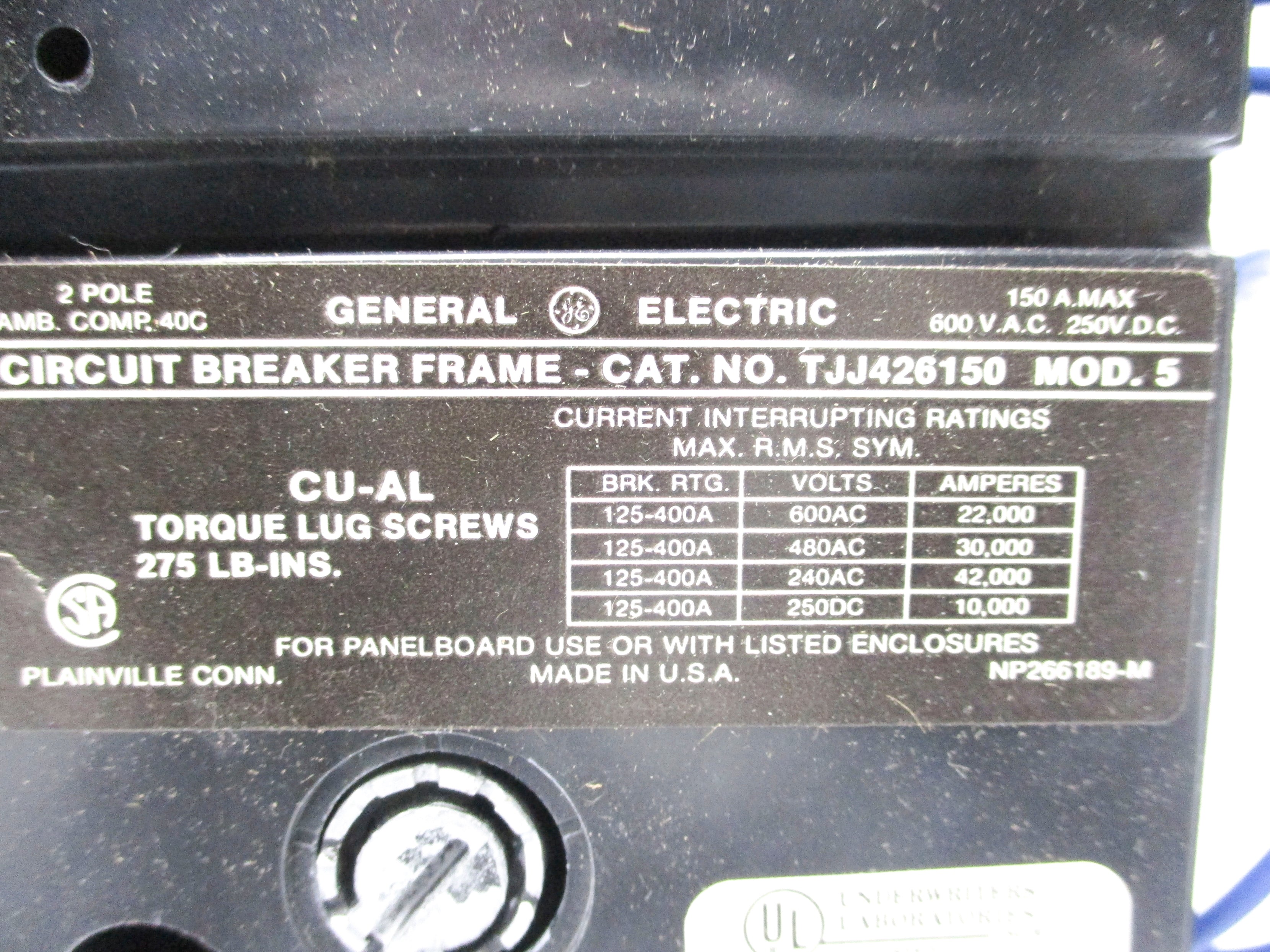 GENERAL ELECTRIC TJJ426150WL NSMP