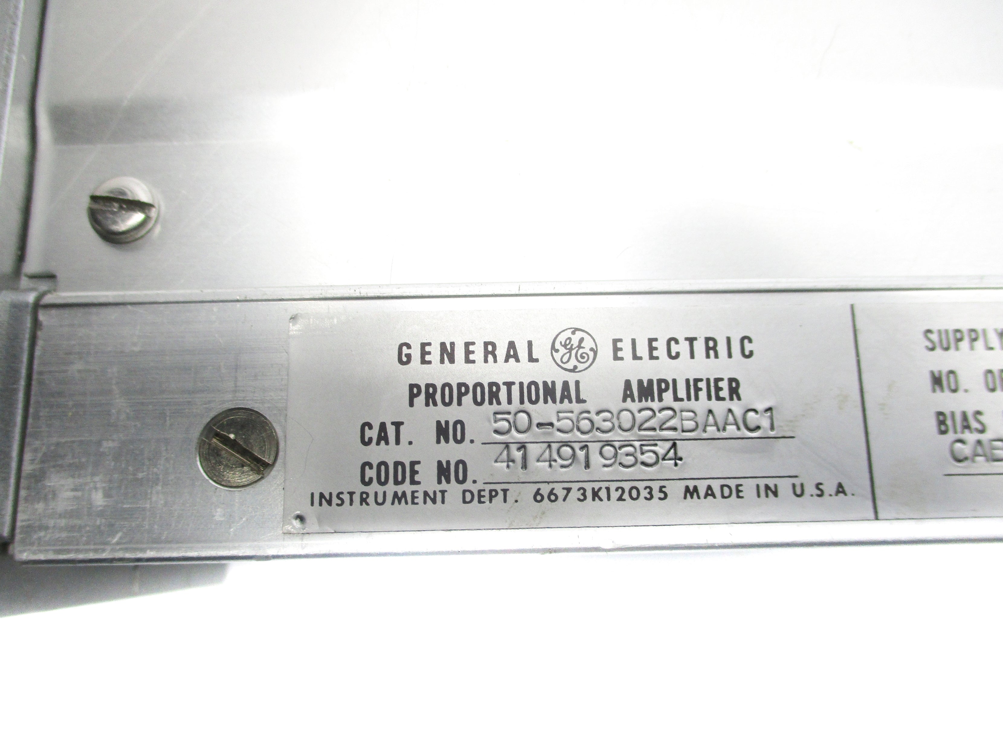 GENERAL ELECTRIC 50-563022BAAC1 UNMP