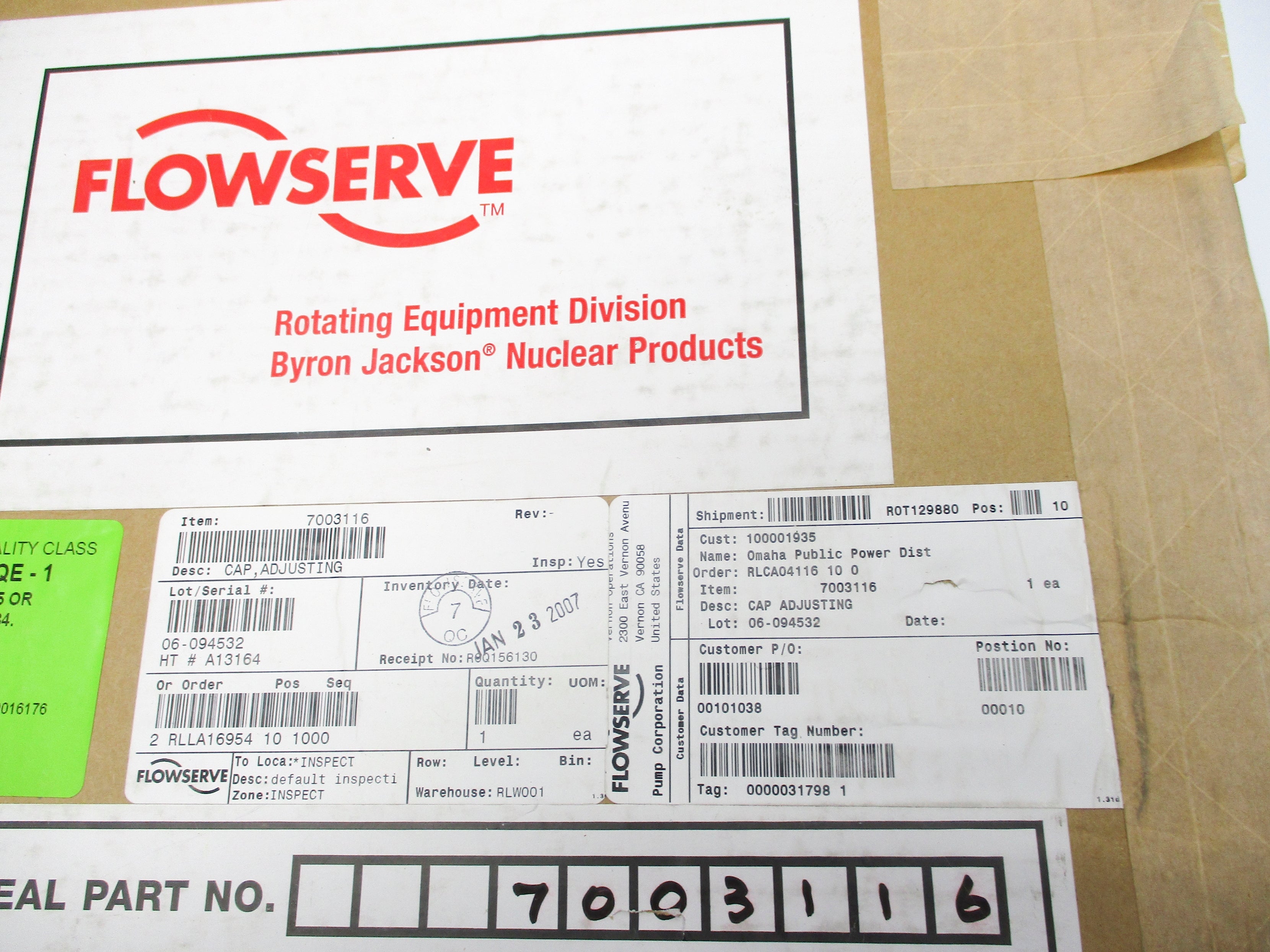 FLOWSERVE 7003116 NSMP