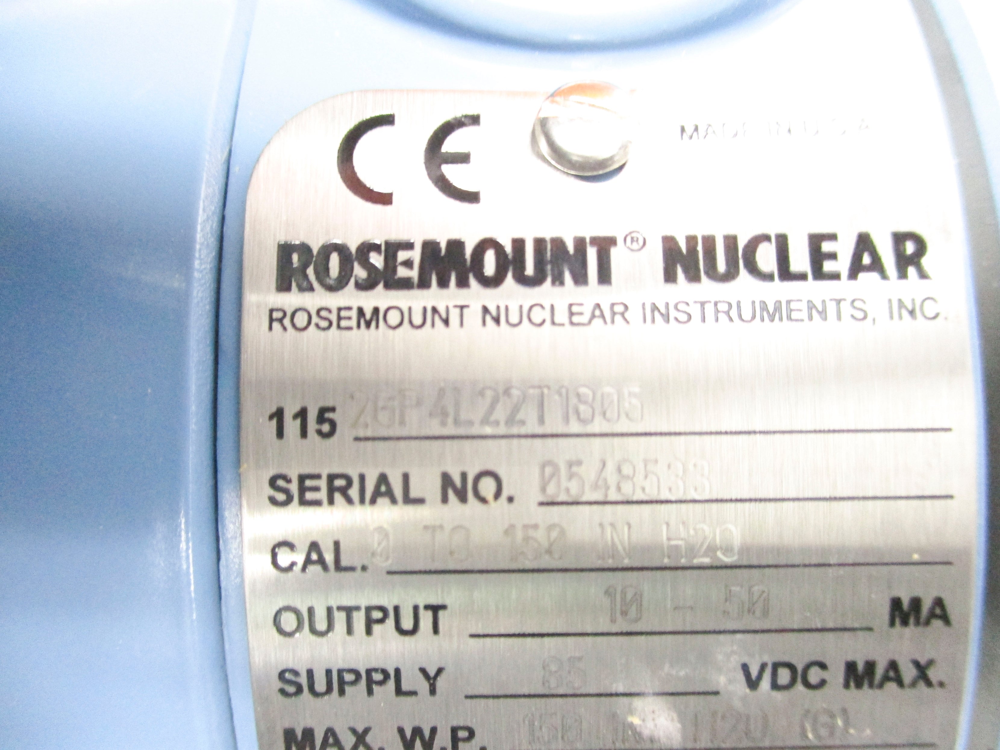 ROSEMOUNT 1152GP4L22T1805 NSMP