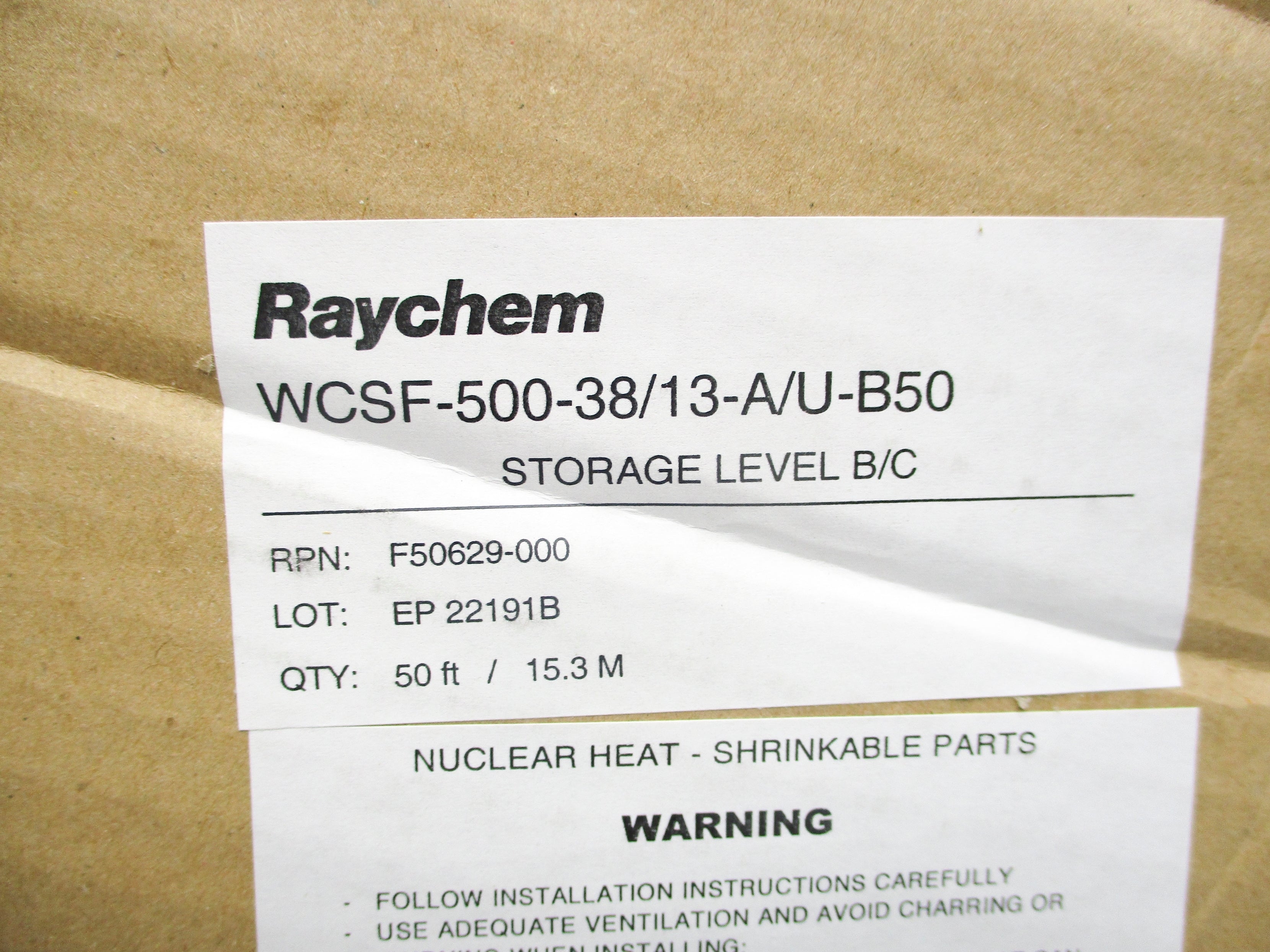 RAYCHEM WCSF-500-38/13-A/U-B50 NSMP