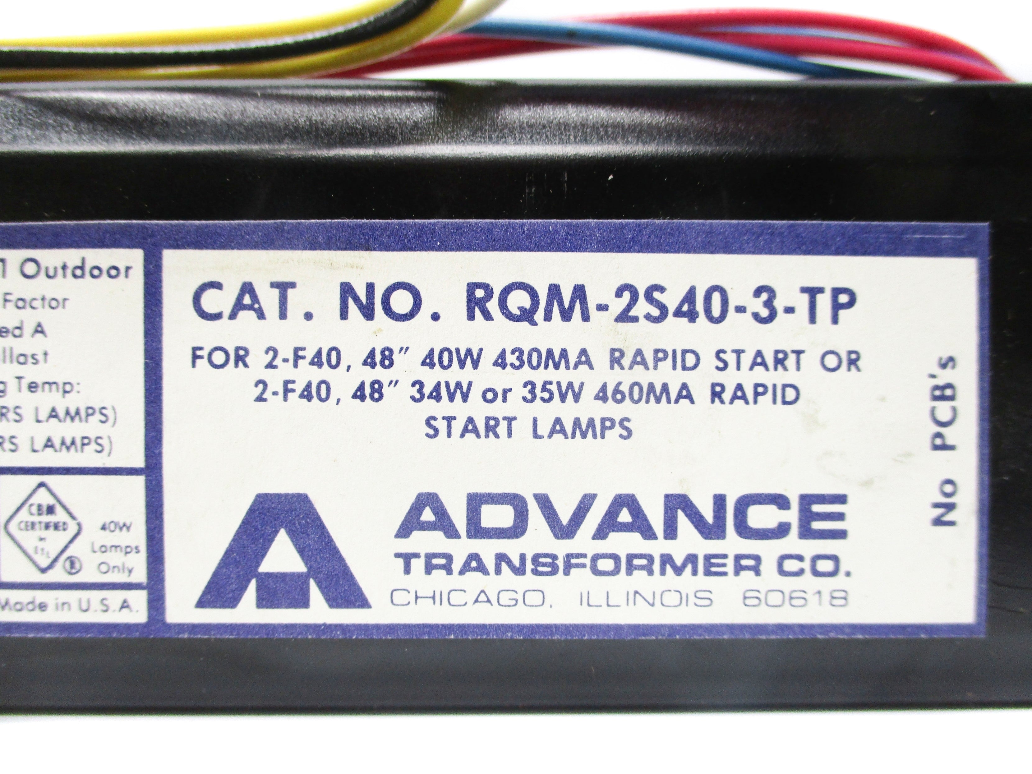 ADVANCE RQM-2S40-TP RQM-2S40-3-TP NSMP