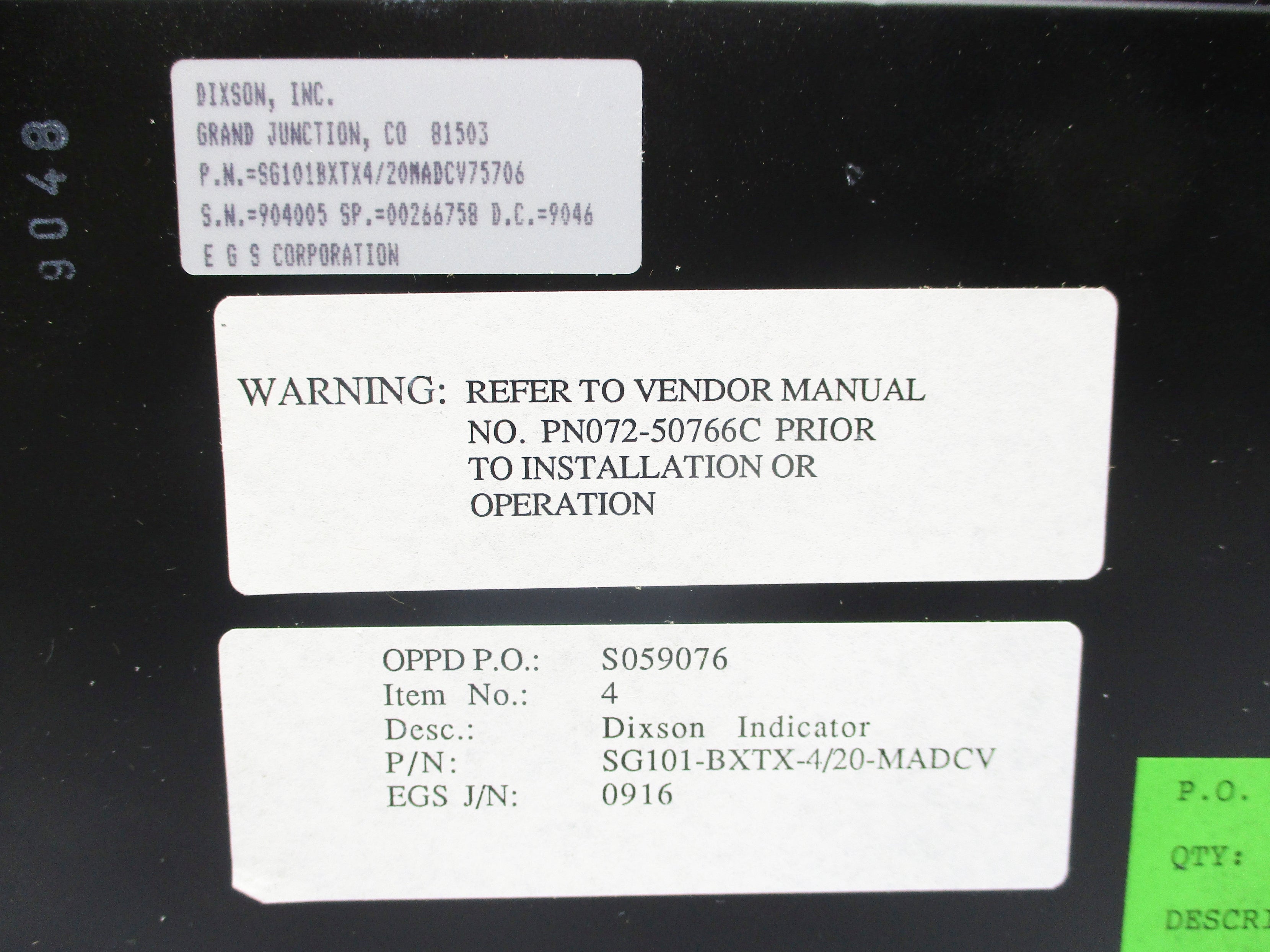 DIXSON SG101BXTX4/20MADCV75706 NSMP