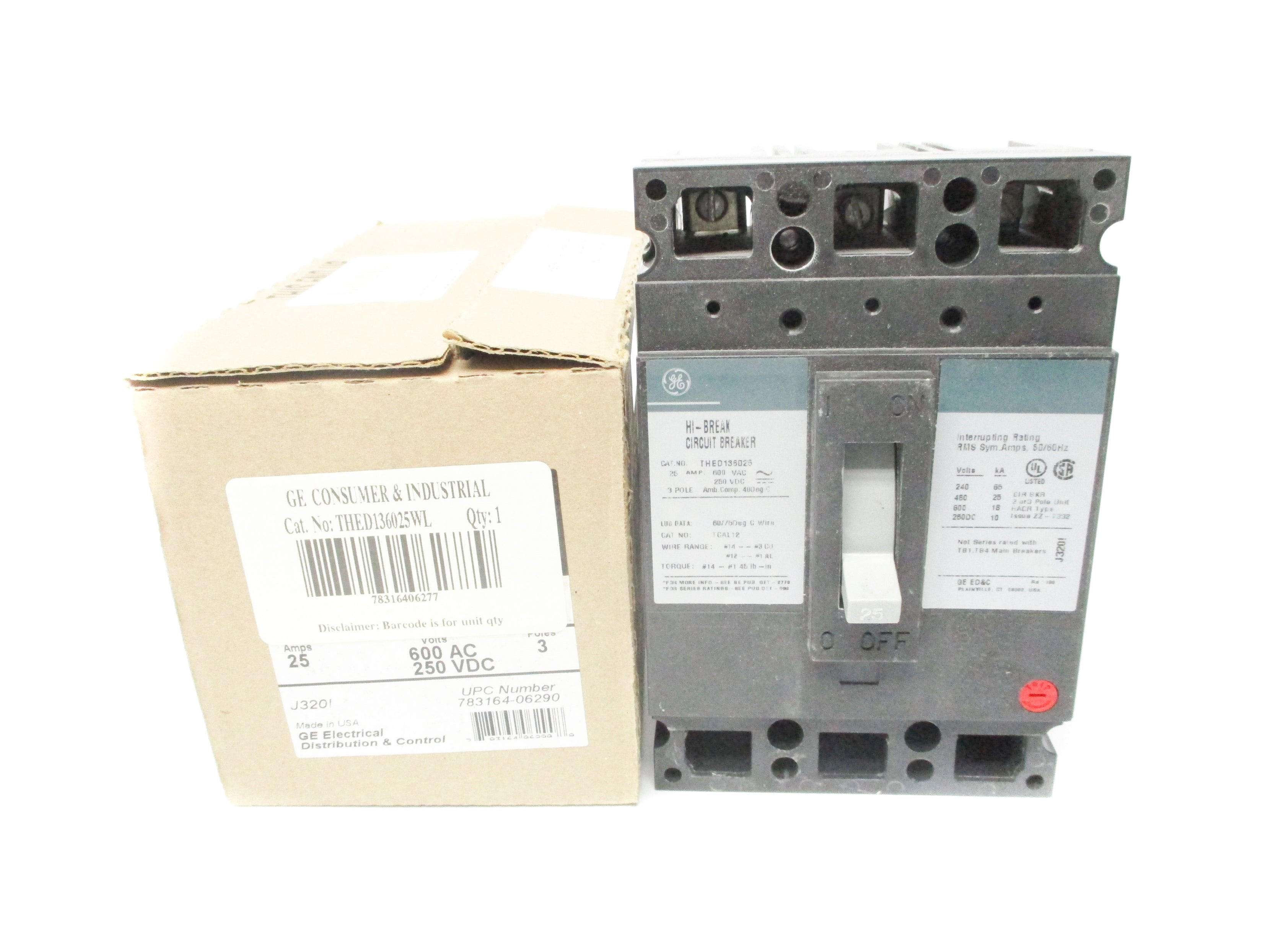 GENERAL ELECTRIC THED136025WL 25A NSMP