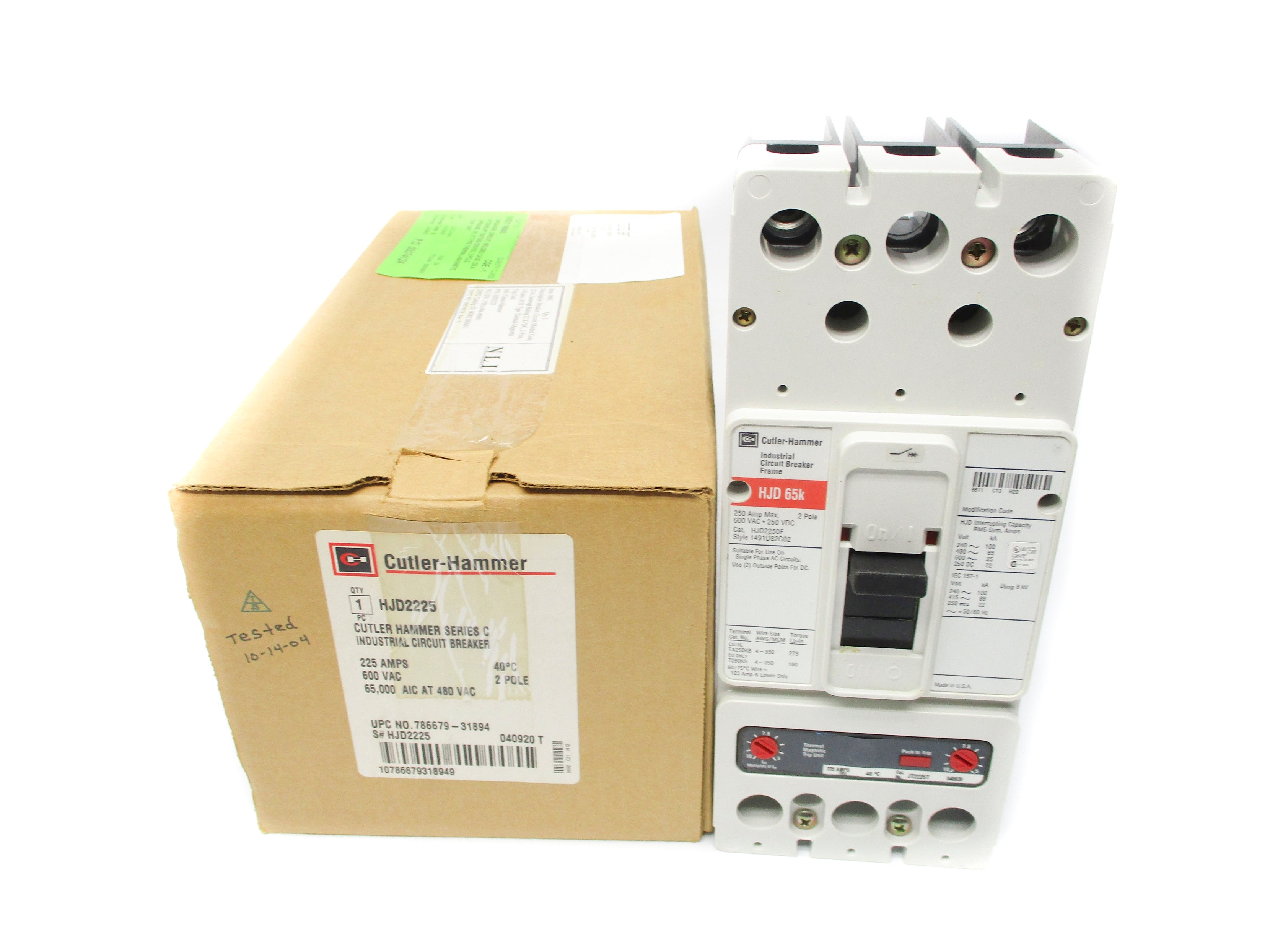 CUTLER HAMMER HJD2225 SER. C 225A NSMP
