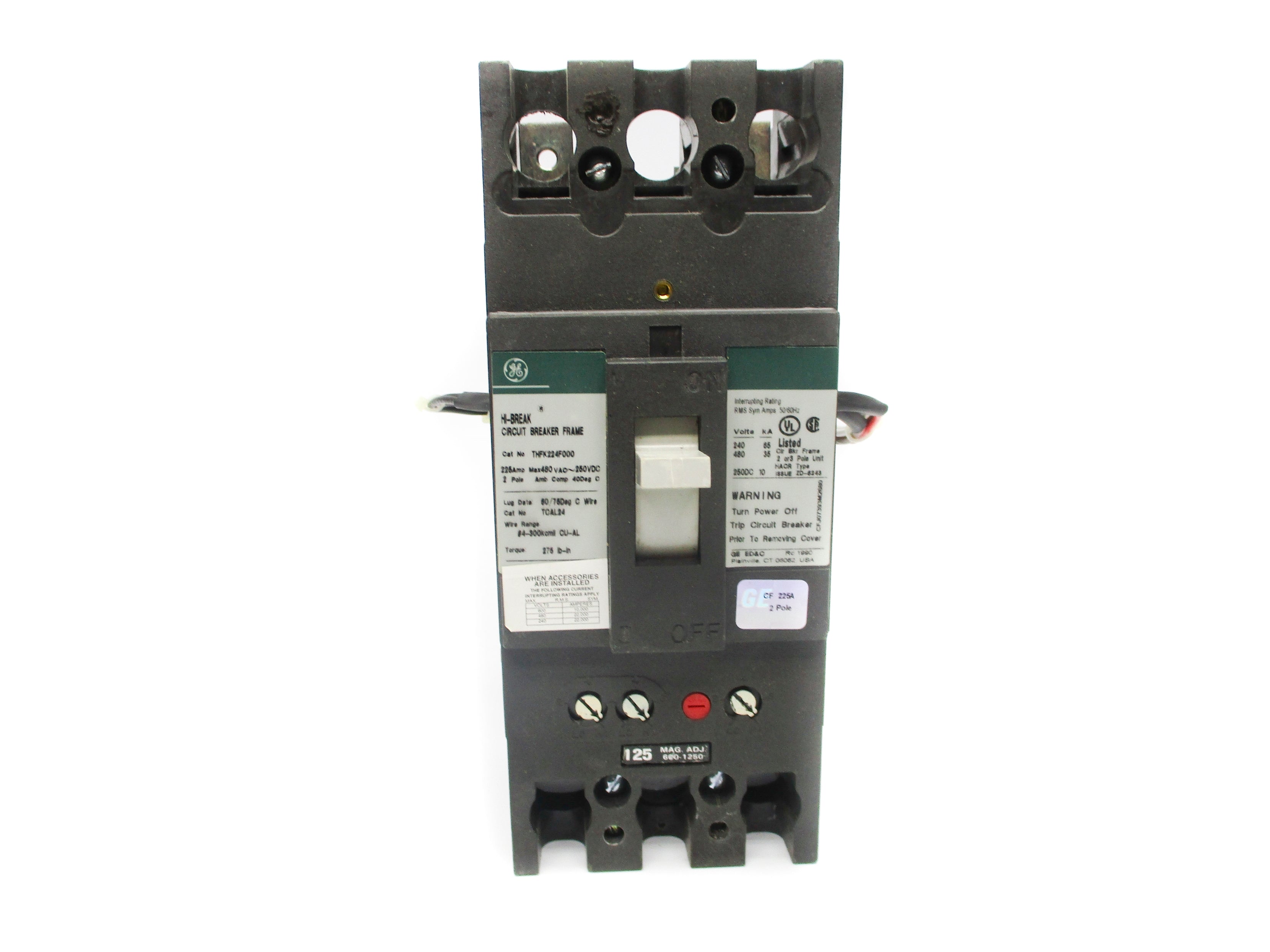 GENERAL ELECTRIC THFK224F000 225A NSMP