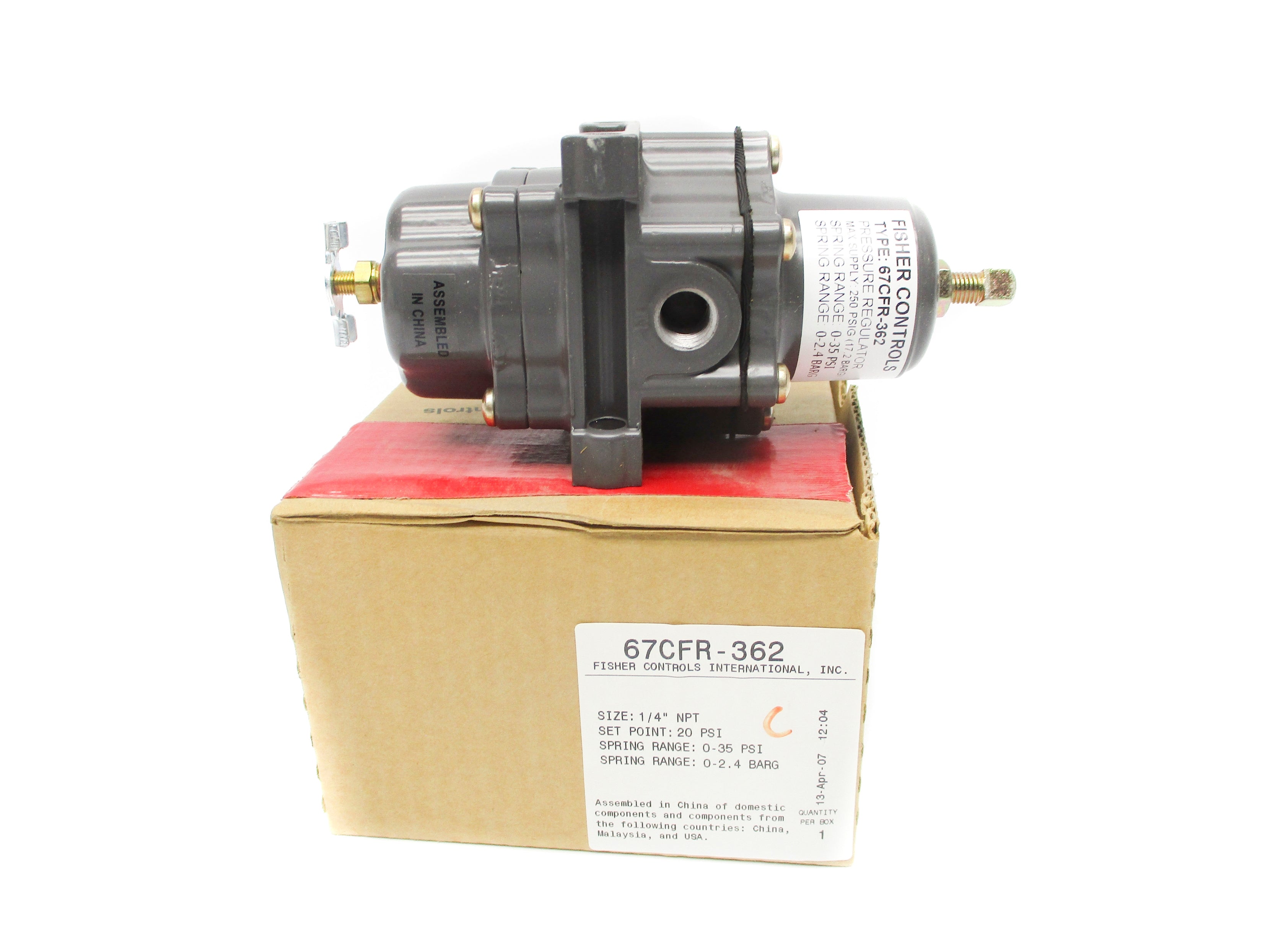 FISHER CONTROLS 67CFR-362 250PSIG NSMP