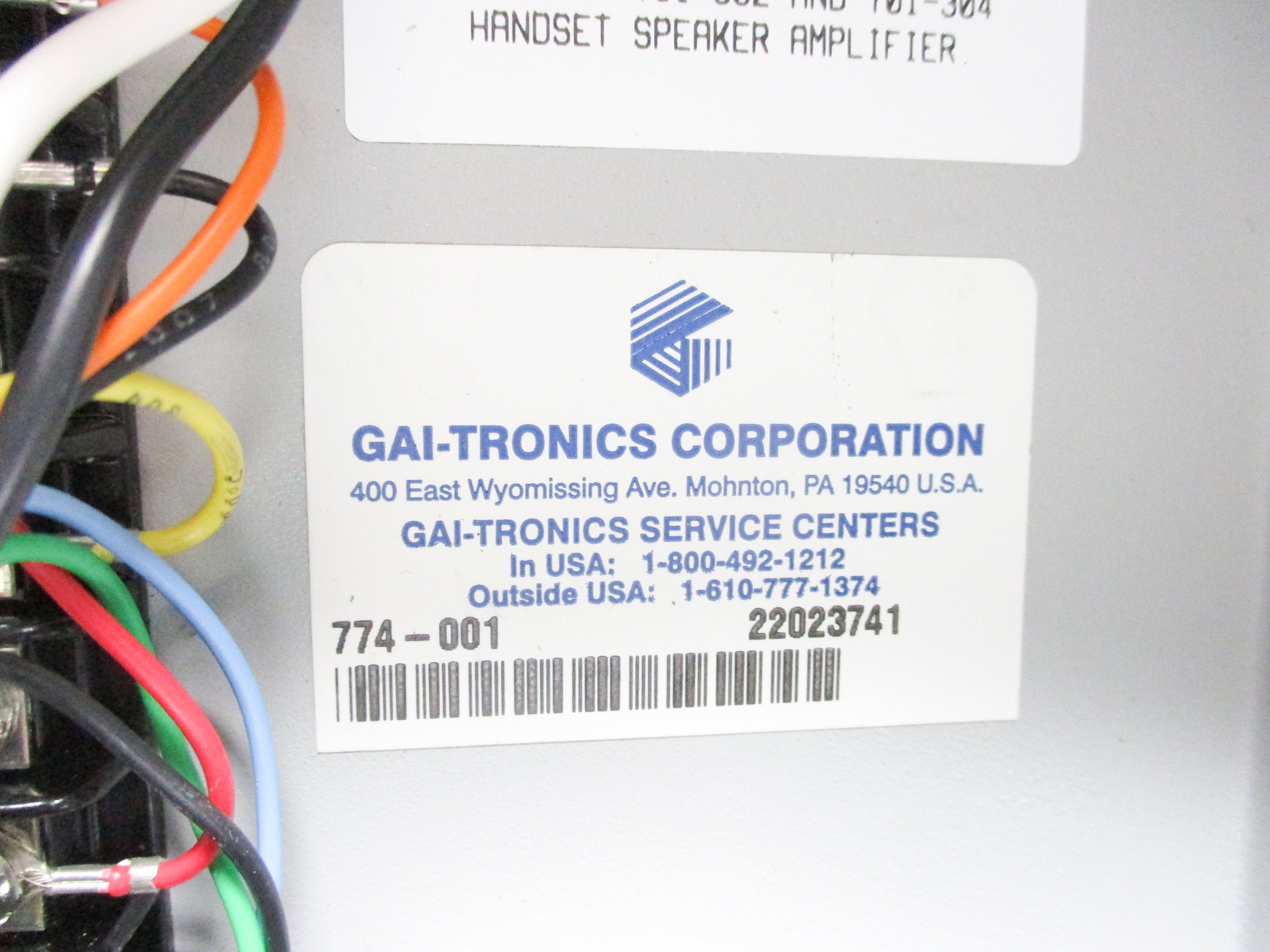 GAI-TRONICS 774-001 NSMP