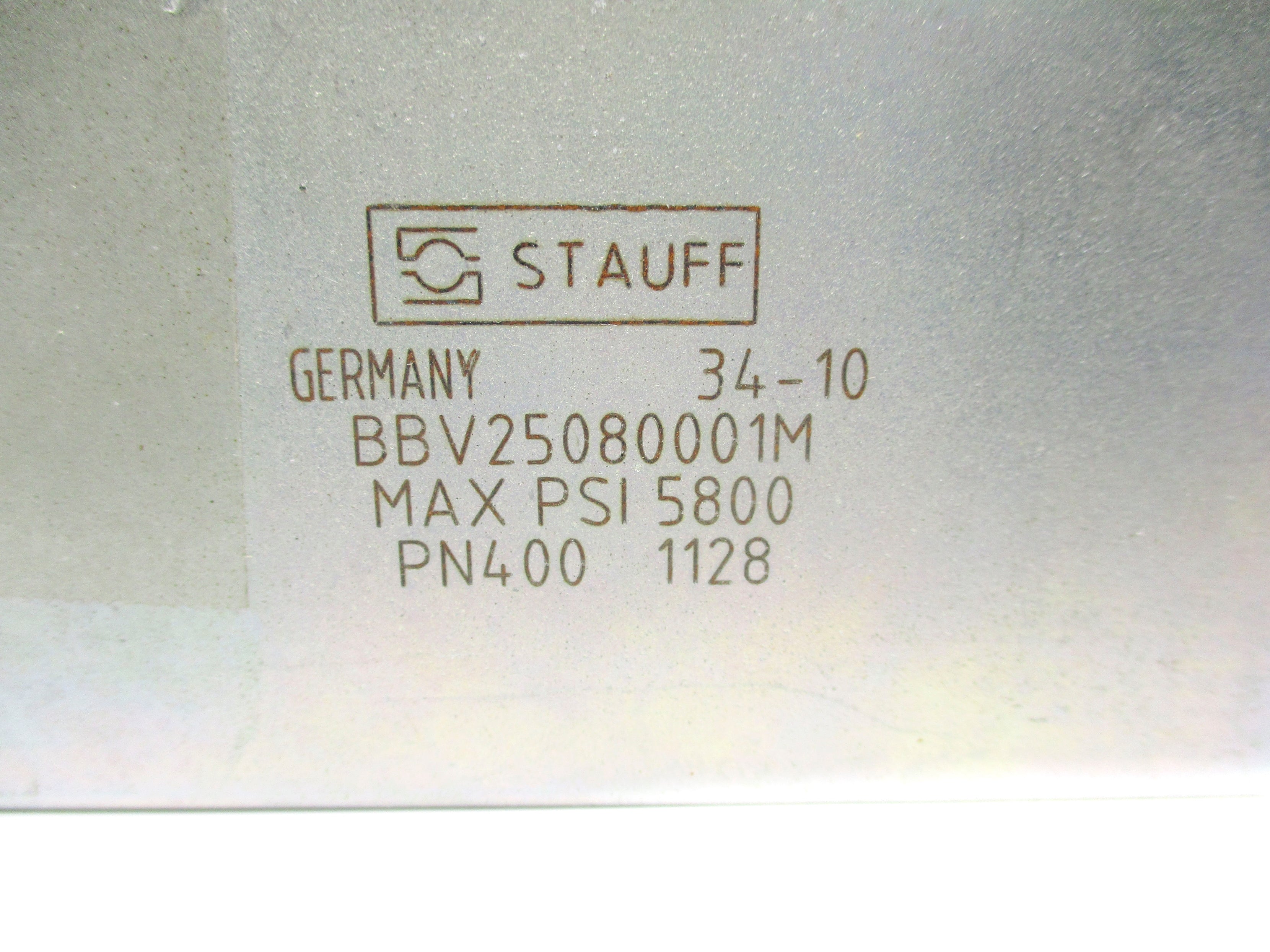 STAUFF BBV25080001M 5800 PSI MAX NSNP