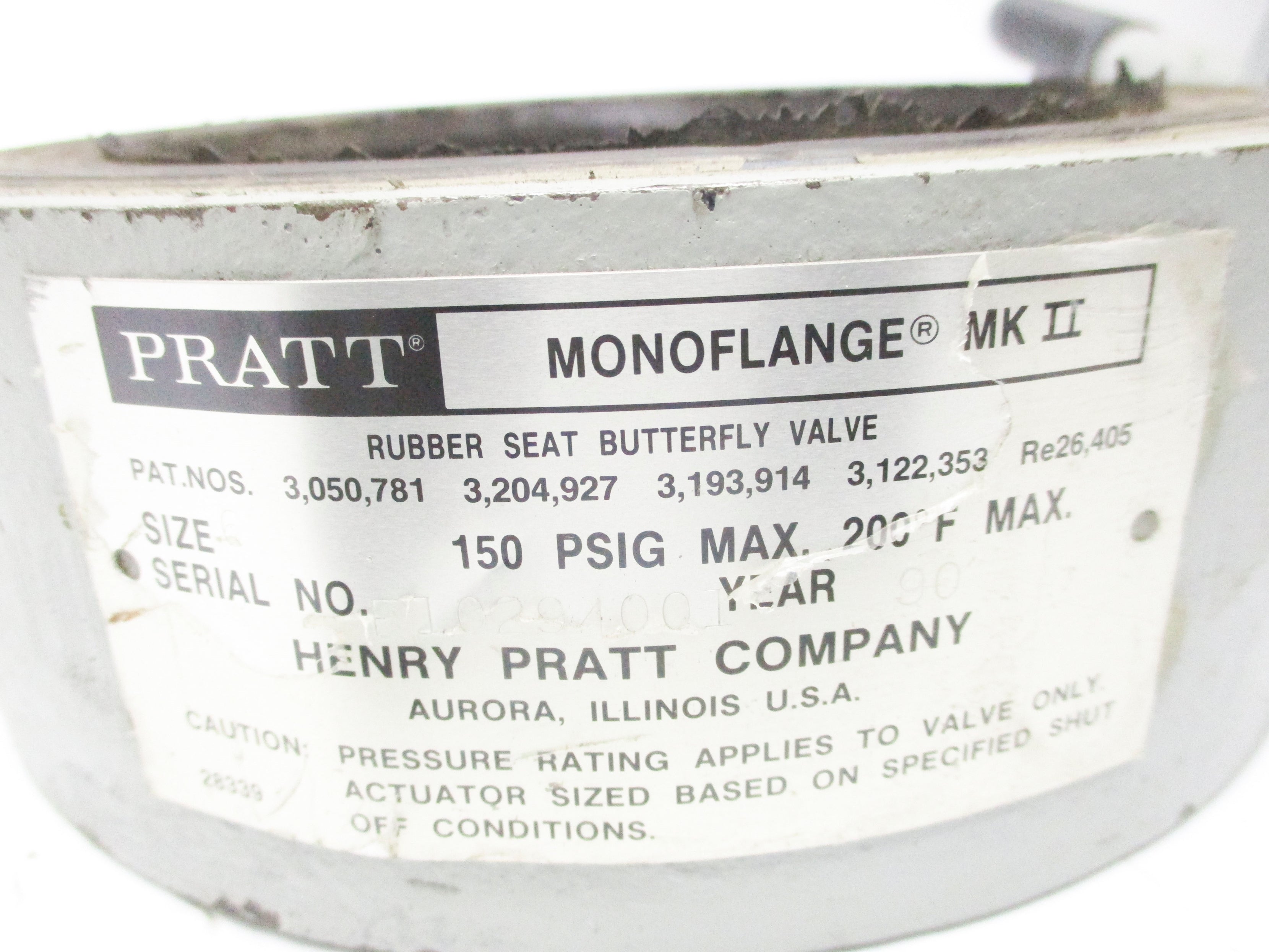 PRATT MONOFLANGE MK II SIZE 6 NSNP