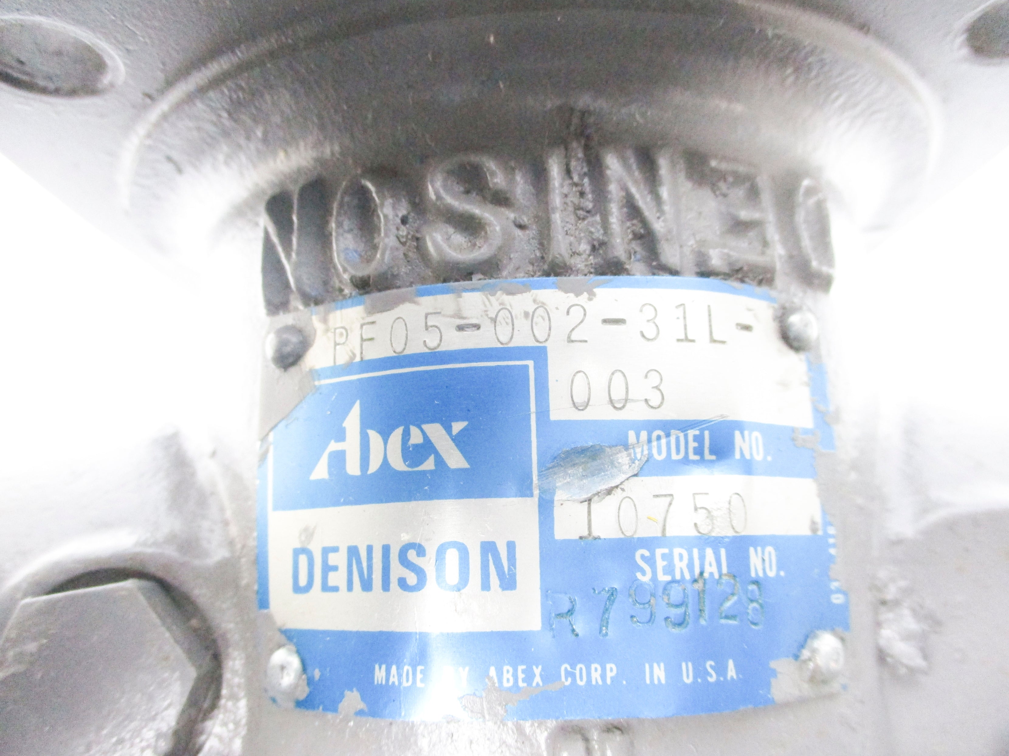 DENISON PF05-002-31L-003 MODEL 10750 UNMP