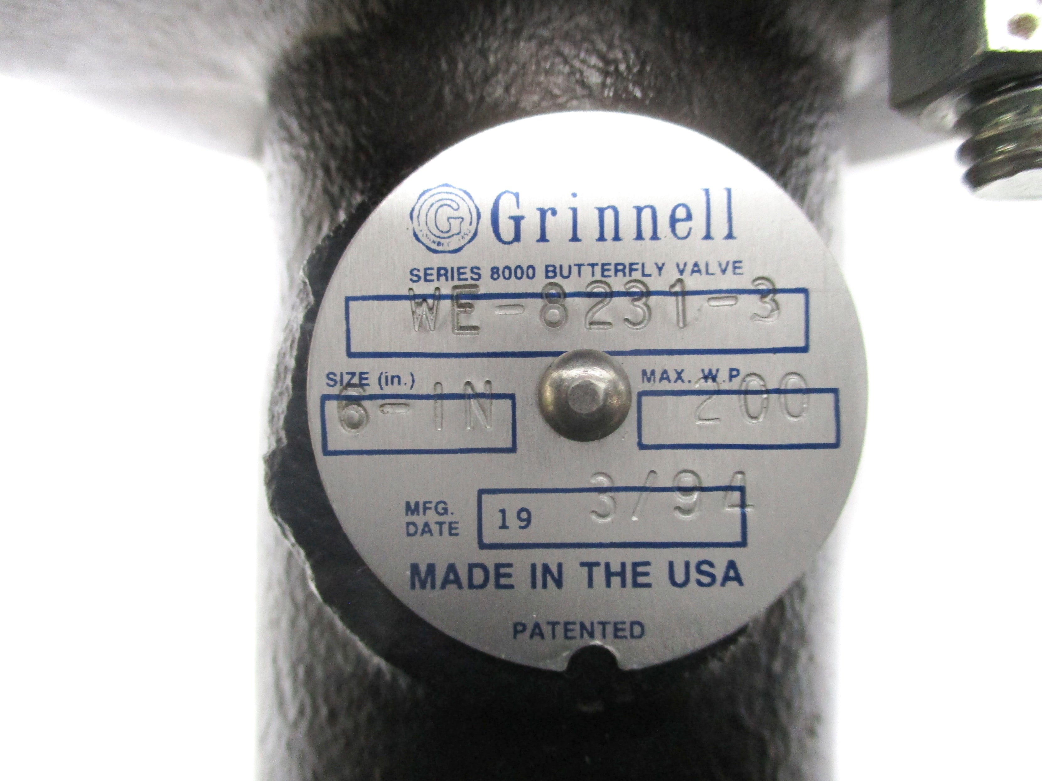 GRINNELL WE-8231-3 SERIES 8000 NSNP