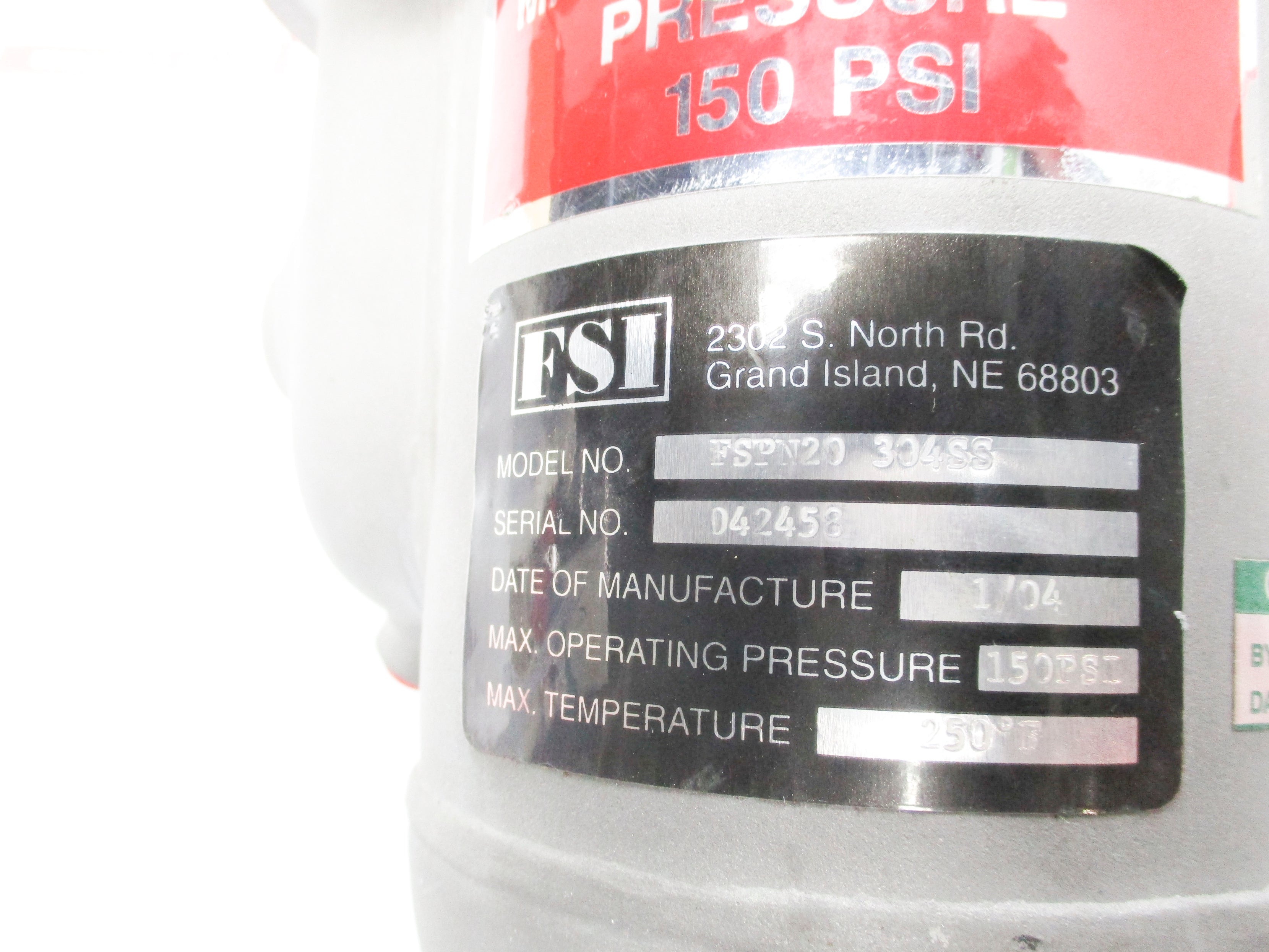 FSI FSPN20 304SS NSNP