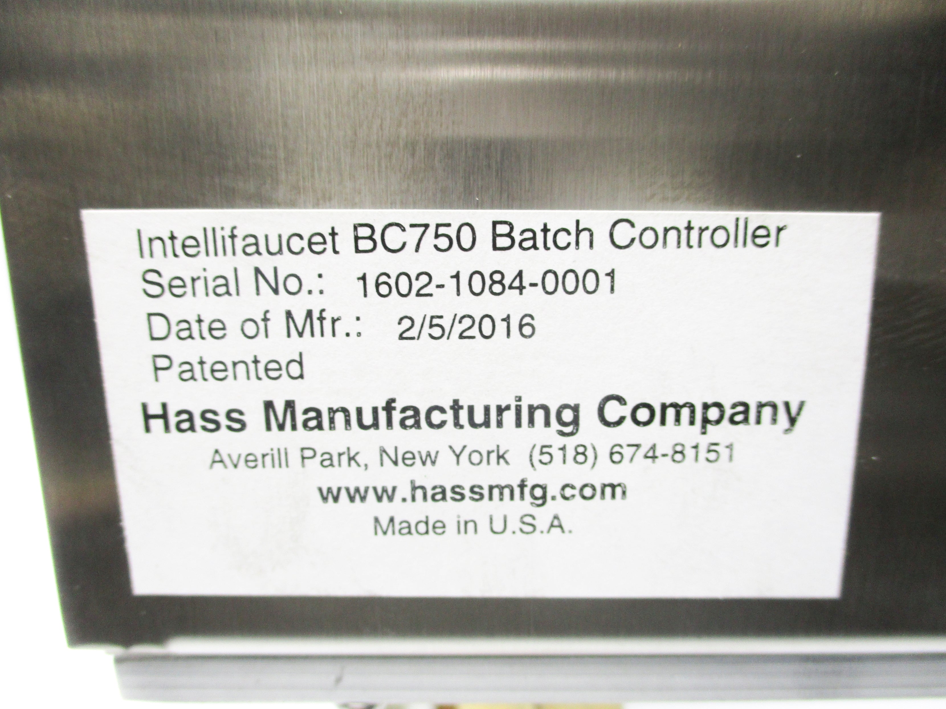 HASS MANUFACTURING BC750 NSNP