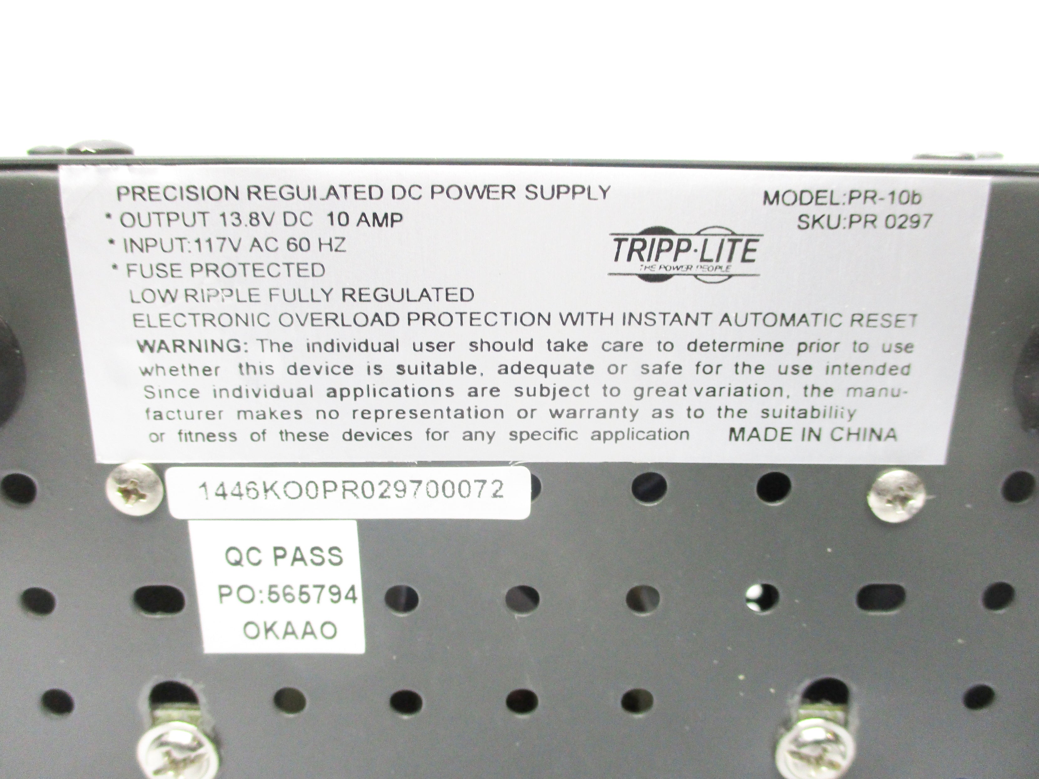 TRIP-LITE PR-10B NSNP