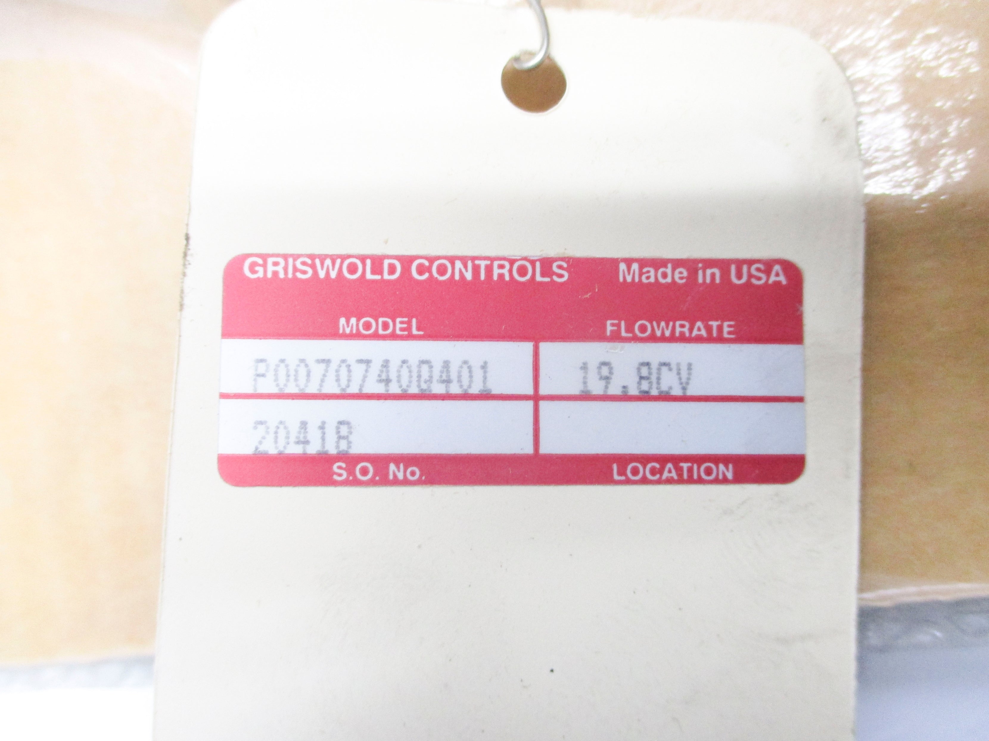 GRISWOLD CONTROLS P0070740Q401 NSFS
