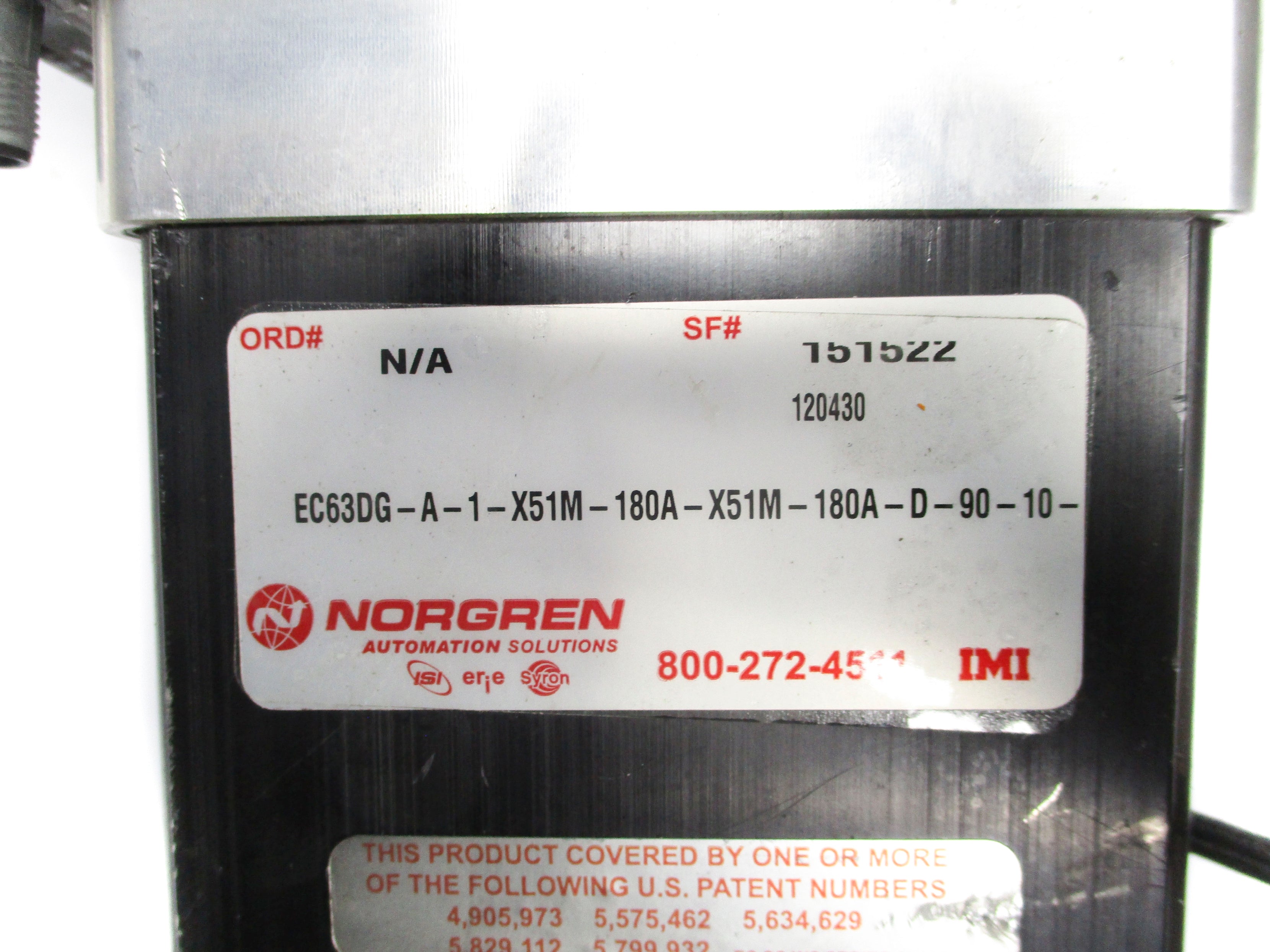 NORGREN EC63DG-A-1-X51M-180A-X51M-180A-D-90-10 NSNP