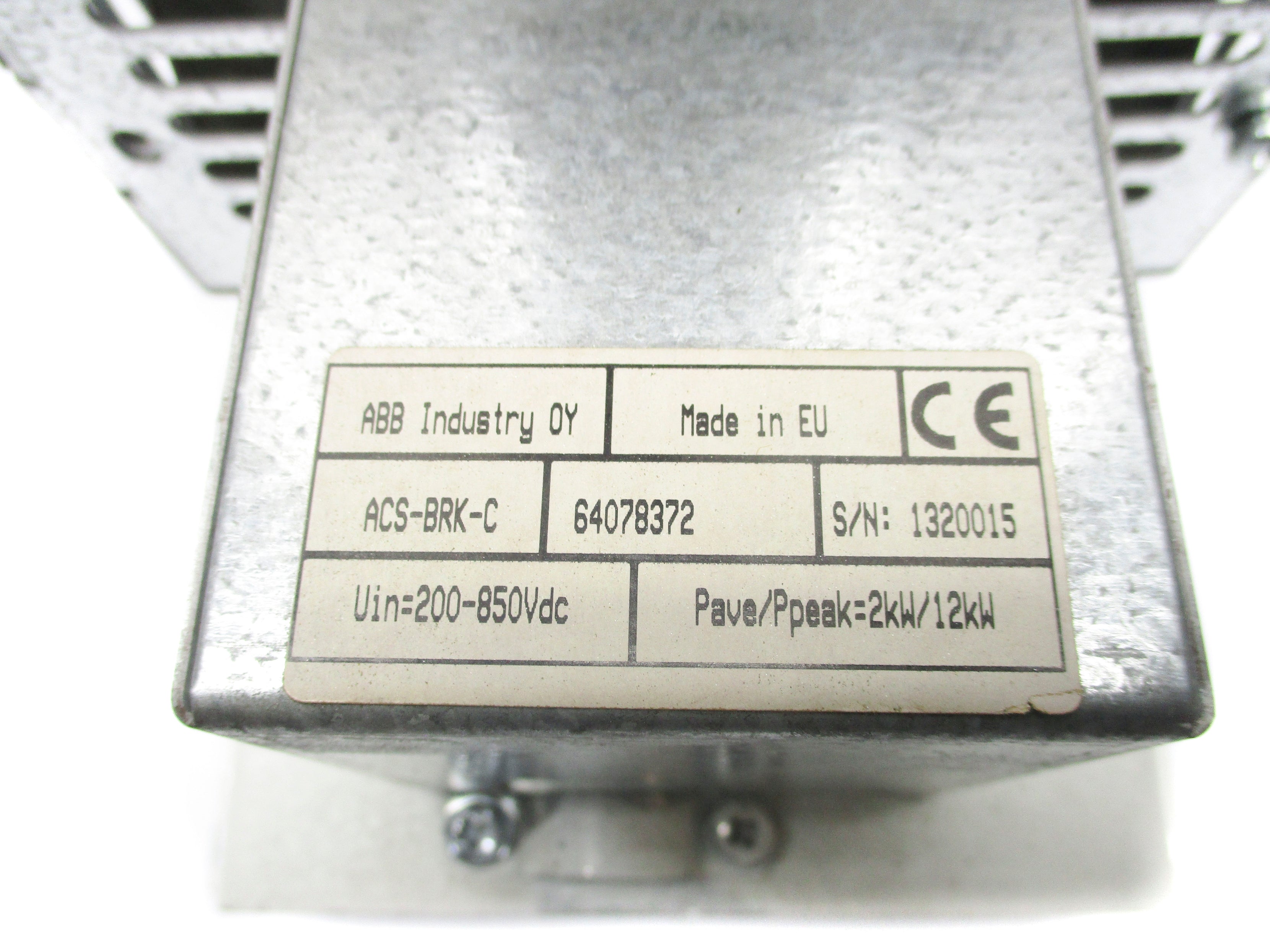 ABB ACS-BRK-C 64078372 200-850VDC UNMP