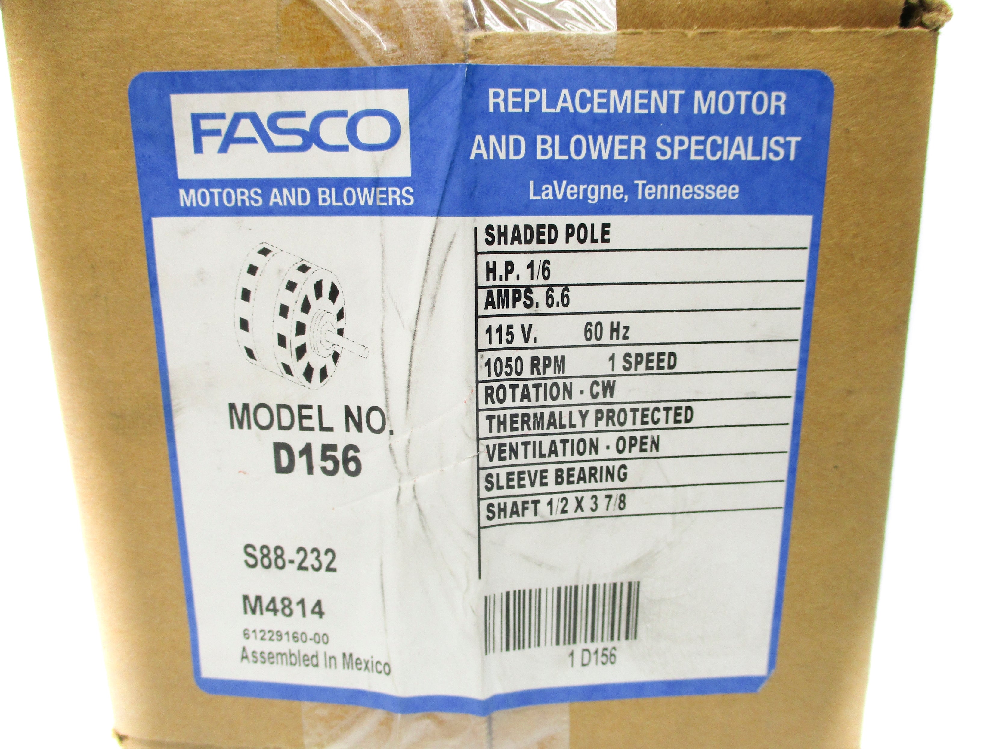 FASCO D156 NSFS